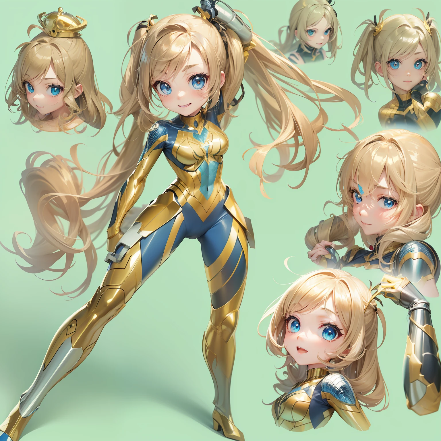 combat scene、spiderwoman、Twin Tail Drill、a blond、(Raw photography、top-quality)、(realisitic、Photorealsitic:1.2)、1girl in、20yr old、A smile、(High Detail Skin:1.4)、Puffy eyes、Gorgeous hair、hightquality、Full-body figure、combat scene、Golden Spider-Man、Clothes are silver and gold、Hairstyle is twin tail drill、Eye color is blue、Hair color is gold paper Spider suit、Very smooth hair,detailed hairs,Very fine hairs,Young shiny hair