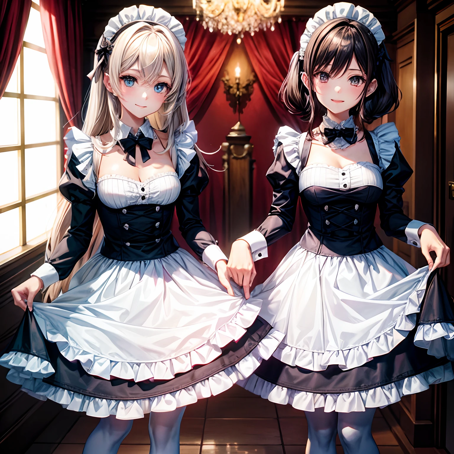 maid, Multiple, Estilo anime