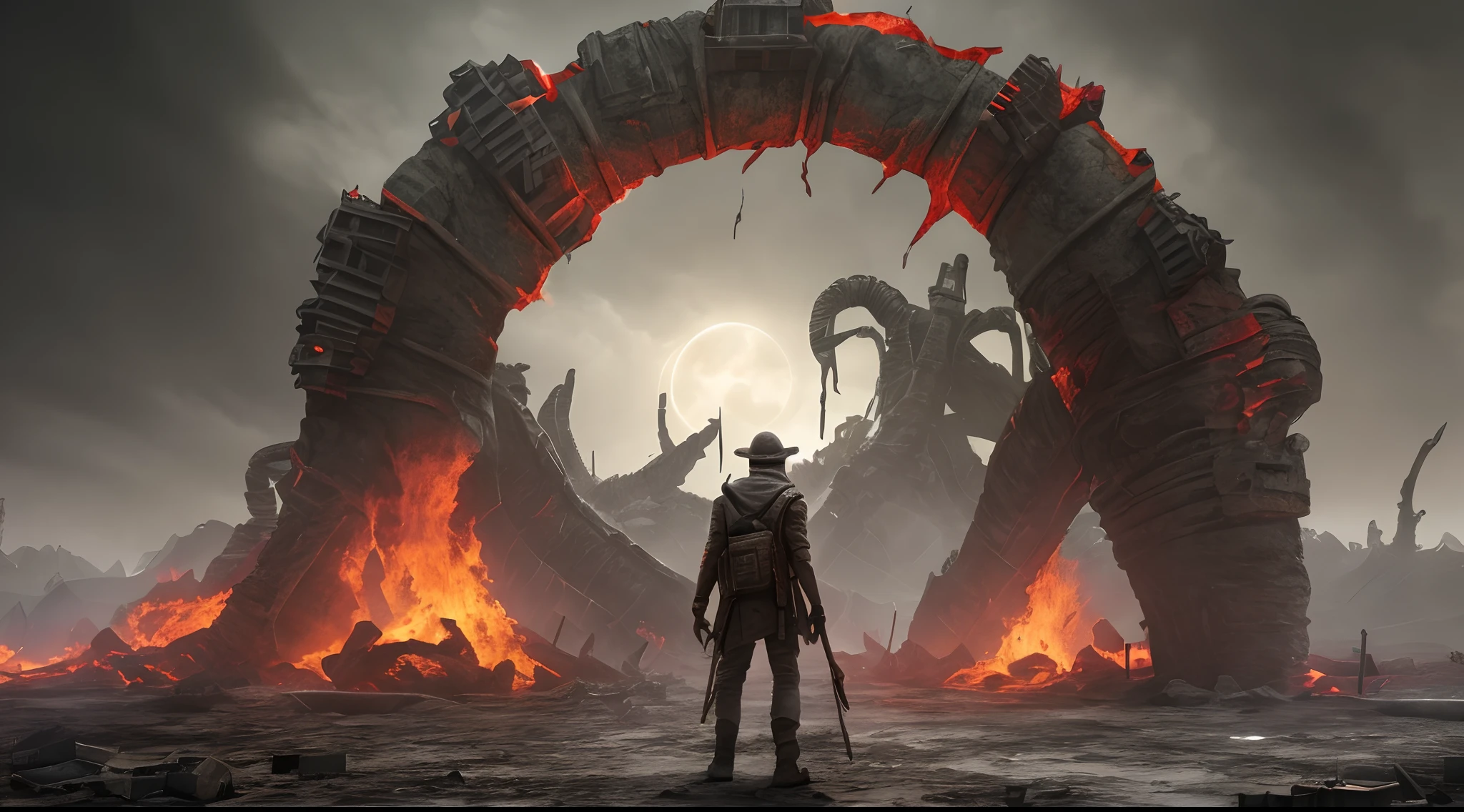 masterpiece, 4k, sharp focus, highest quality,wide shot,Imagine a world where darkness and cold have taken over, and you find yourself in the depths of the nine layers of hell. The once vibrant landscapes have now become desolate wastelands filled with endless suffering. The skies are obscured by a thick haze, and the only sounds you hear are the cries of the damned. As you make your way through the levels, you encounter demons and tormentors, each determined to keep you from escaping their grasp. Can you survive the horrors of each layer and find a way out of this dark and cold hellscape