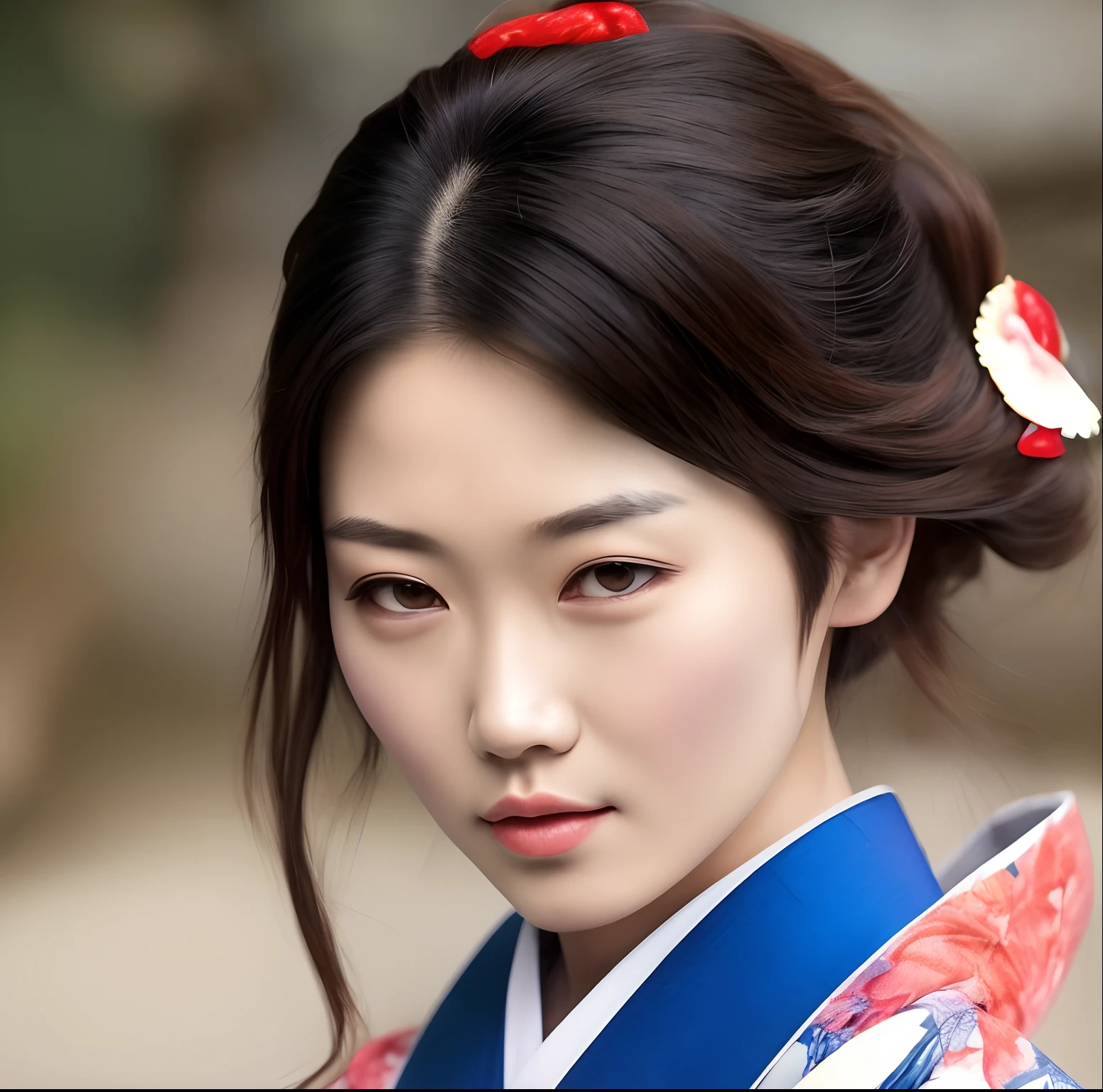 Characteristic beauties　addiction　Model face　A Japanese style　Japan face　quaint