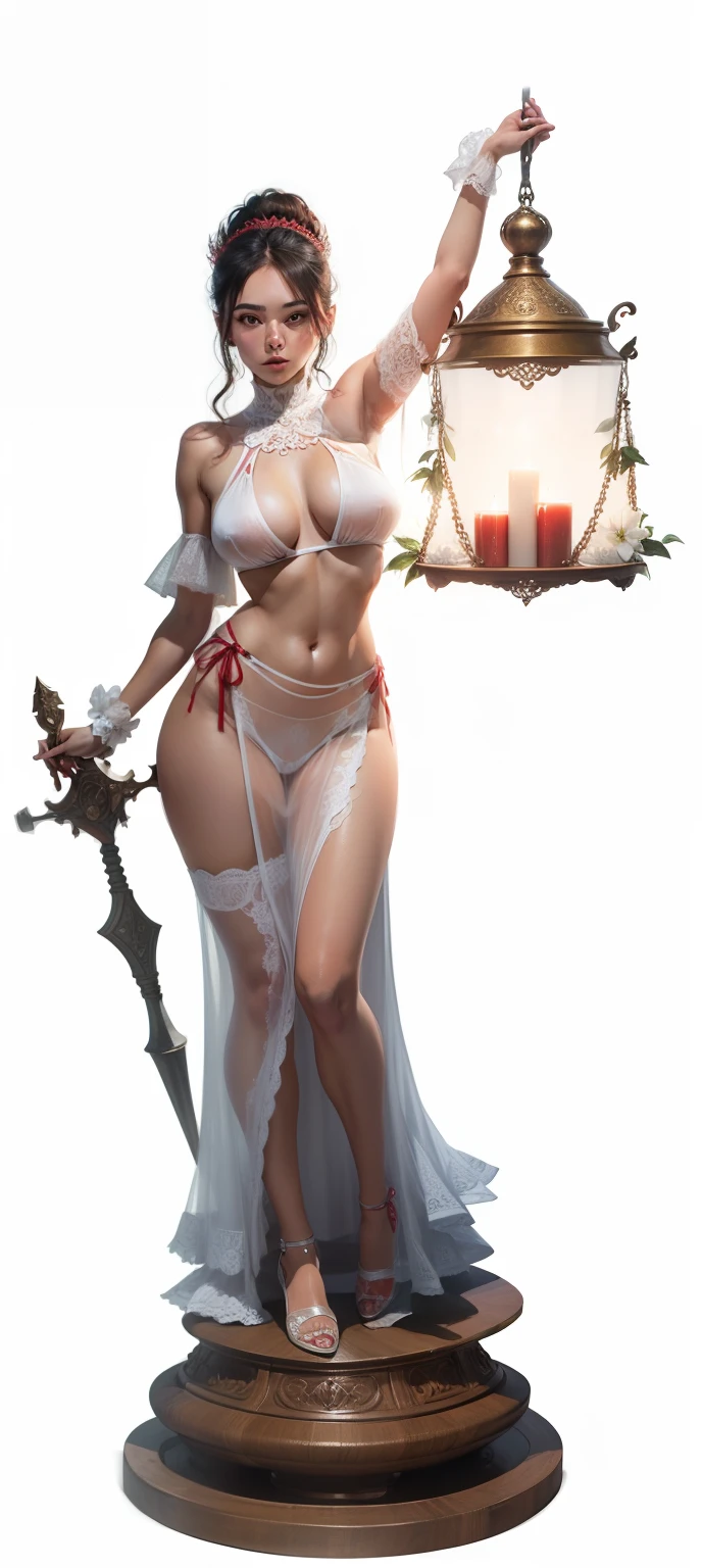 Woman with feminine faces and features, vestido vermelho, peitos volumosos, transparent white bra, biquinhos do peito ressaltados, molhadinha, musculos femininos, seios mostrando