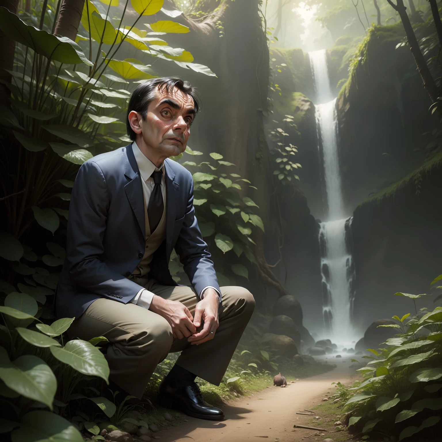 mr bean lost in jungle