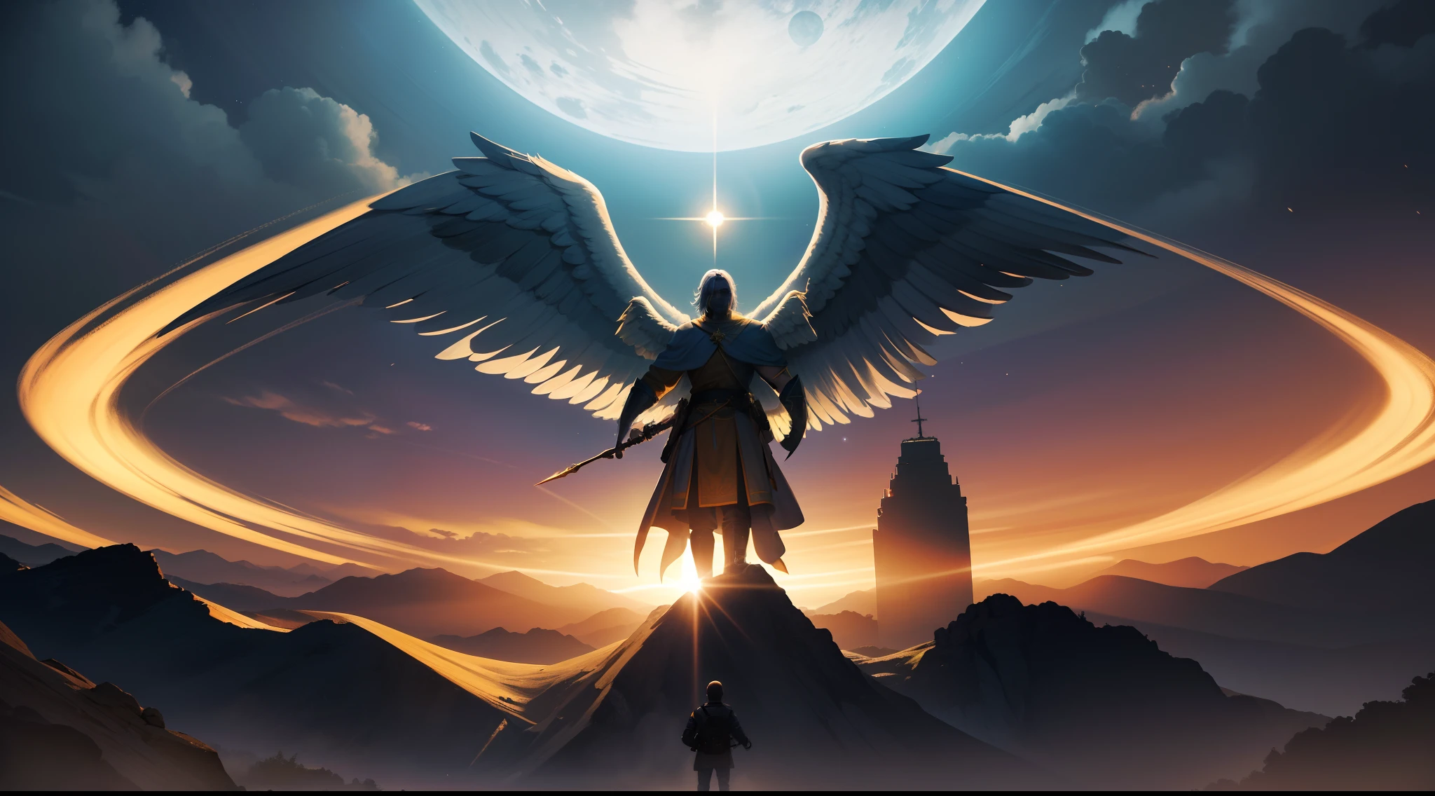 anjo masculino de deus, anjo masculino, The angel of God's army, Golden Army, Rosto detalhado, army, face sem defeito, Normal face, tempestade, Towards the Heavens, celestial, divino, fotorrealista, renderizado, 4k, 8k, texturas detalhadas, sombras detalhadas, decente, cores detalhadas, anjo masculino de deus, Contraste realista, Texturas fotorrealistas, cores detalhadas, cores realistas, sombras detalhadas,