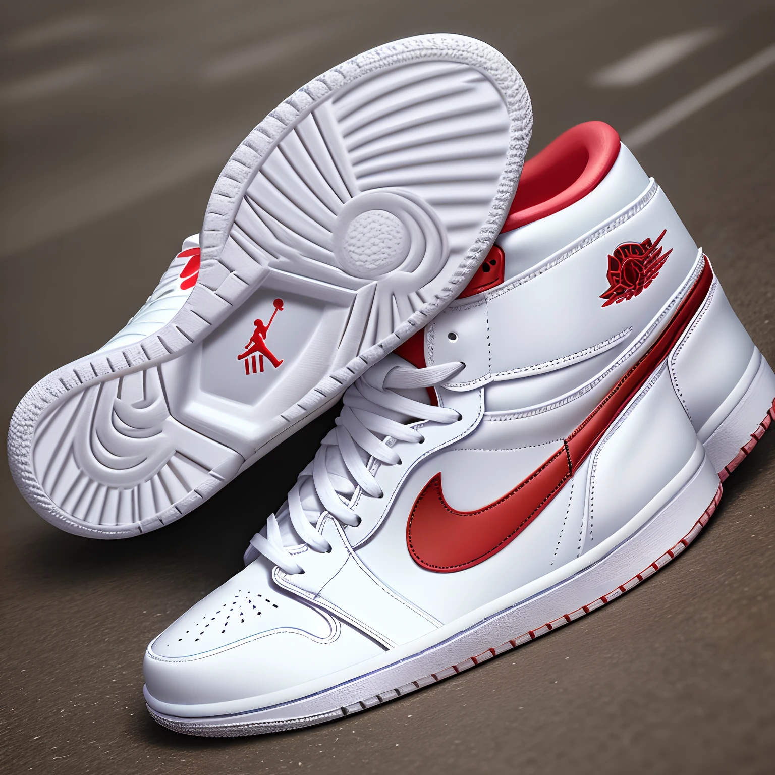 Tênnis air Jordan 1 alta 85 white,one piece style,realist,8k
