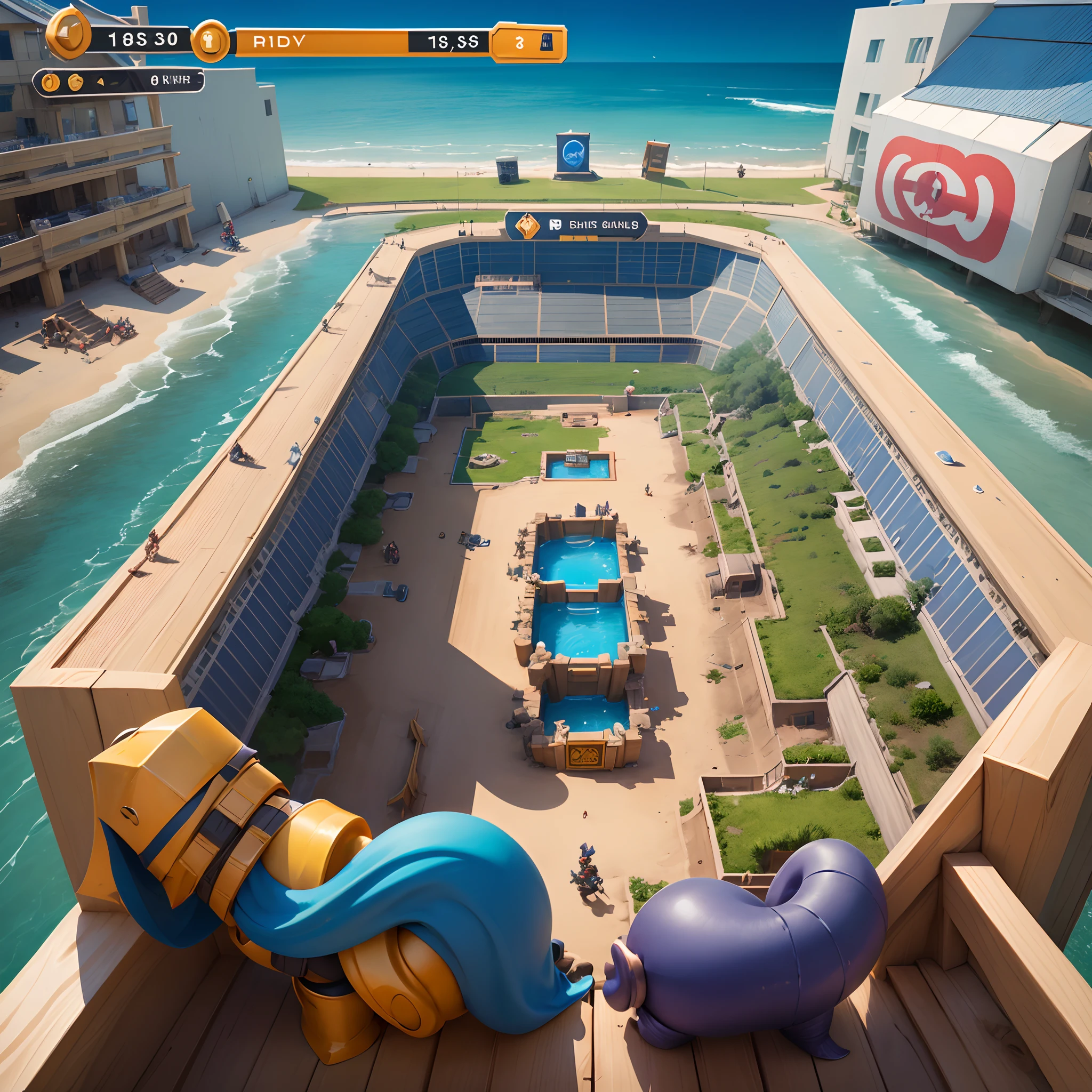 Uma arena do Clash royale