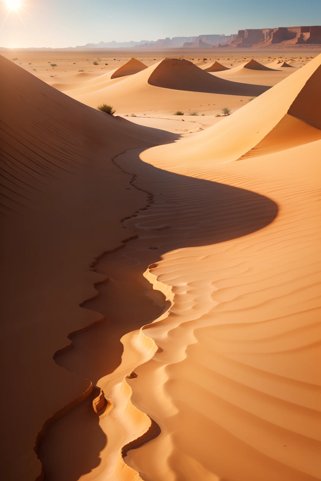 Wilderness desert ancient sand lack of water blazing sun Find water