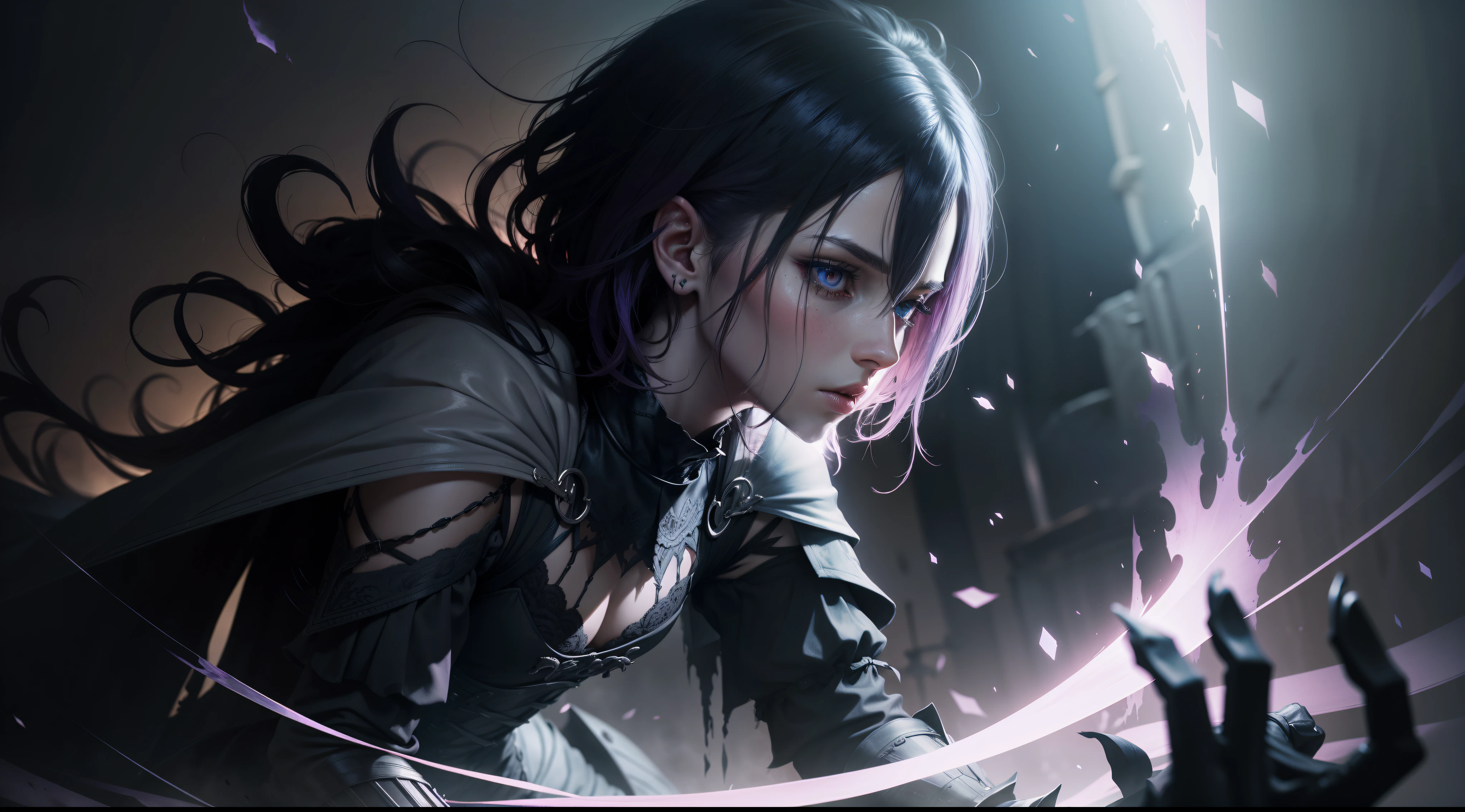 "fade from Valorant, nightmare background."