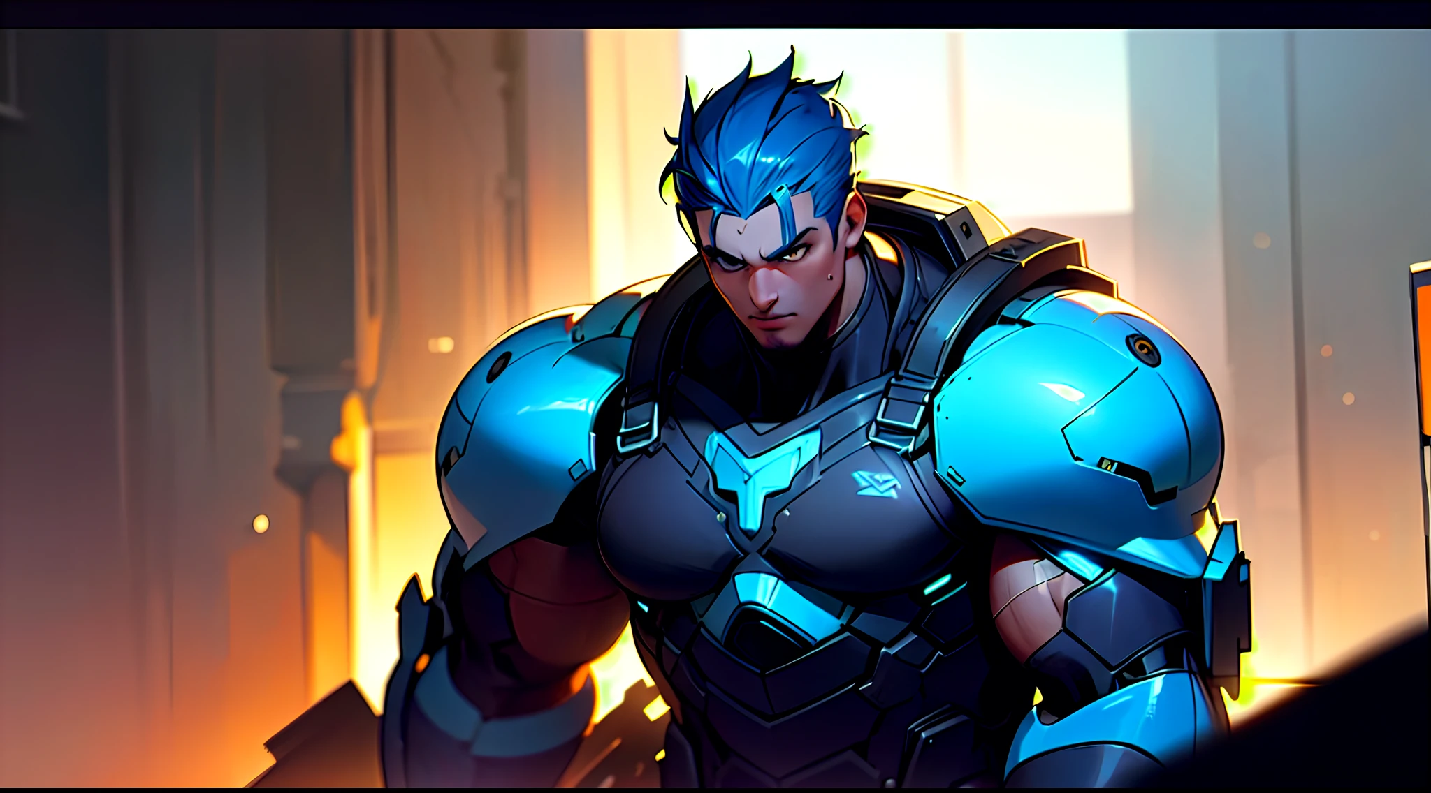 1boy, male, adult, muscular, cinematic, stunning, realising lighting and shading, vivid, vibrant, unreal engine, concept art