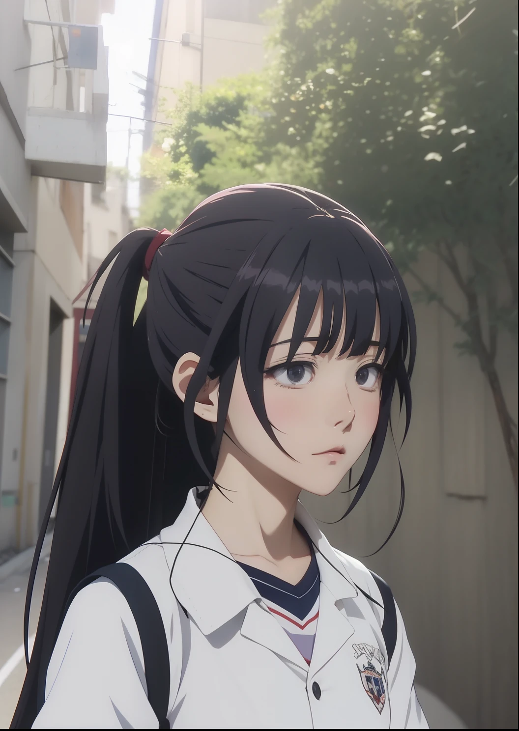 anime sentada em uma cadeira com as pernas cruzadas, Estudante realista, menina sedutora, uma aluna hiperrealista, aluna hiperrealista, menina bonitnime high school, menina anime atraeisual novela cg |, estilo anime ecchi, anime melhor garota, arte cg anime suave, visual novela, anime moe artstyle, ; visual novela, menina bonita do anime aento