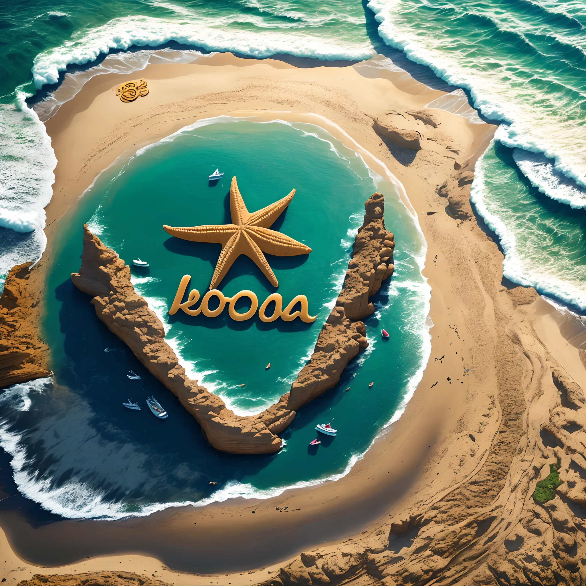 Logotipo de loja de roda com tema de praia