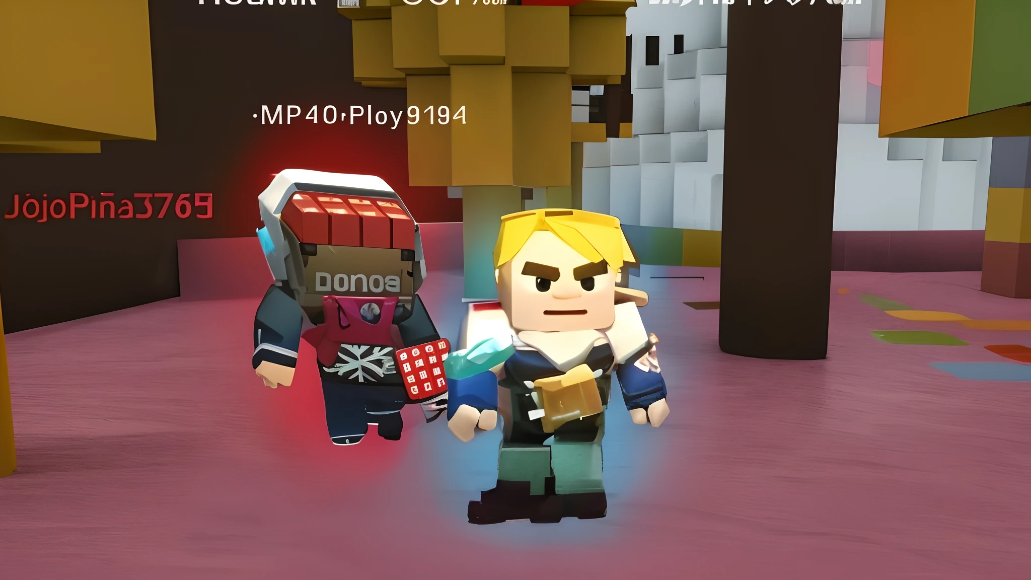 Thumbnail 4K Realista boneco quadrado realista lindo bonito