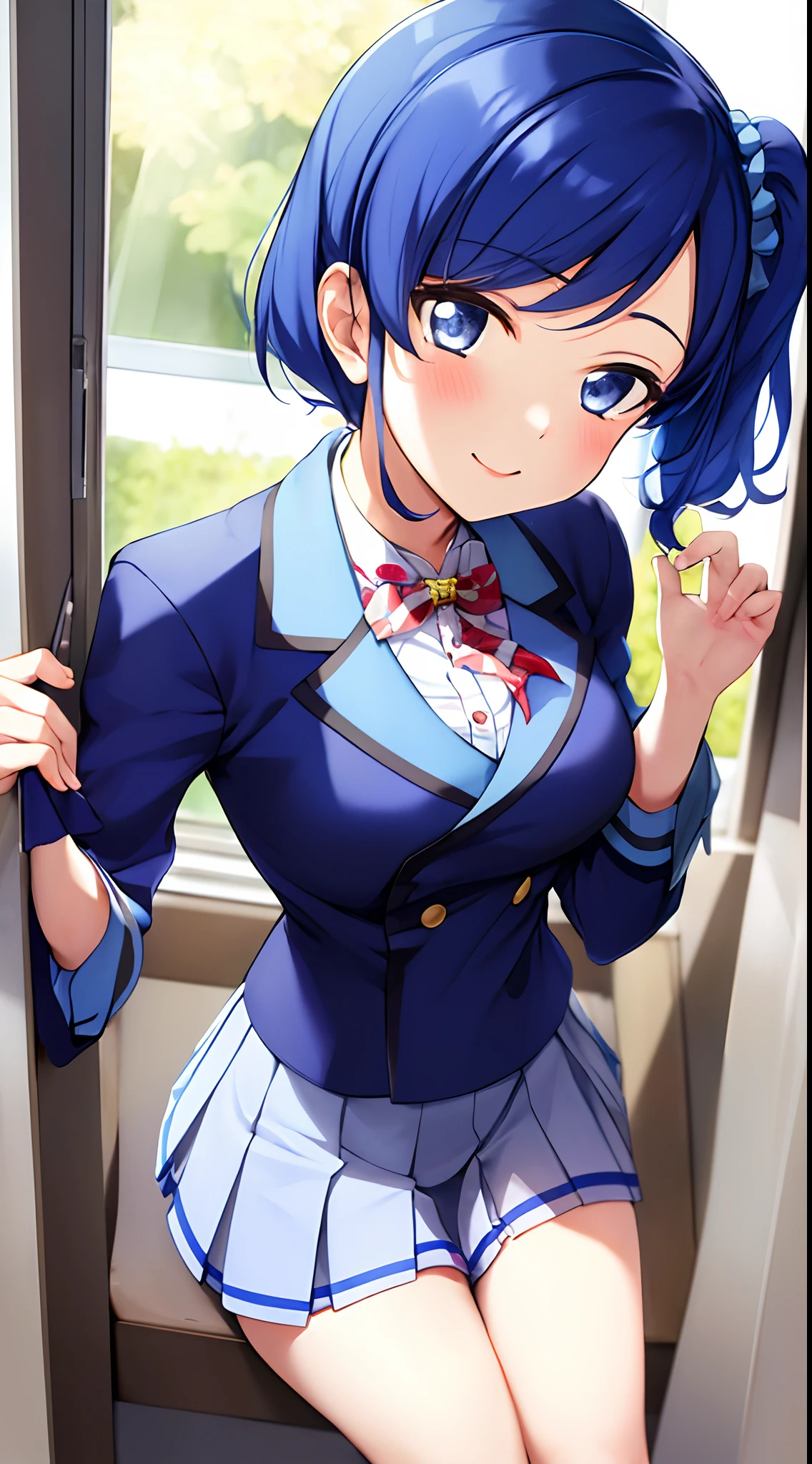 kiriya aoi,fullbody, school dress 1, ((masterpiece,highres)),