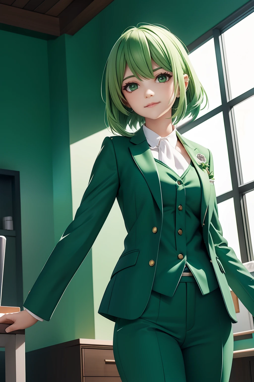 Green hair cosmetics wholesome suits