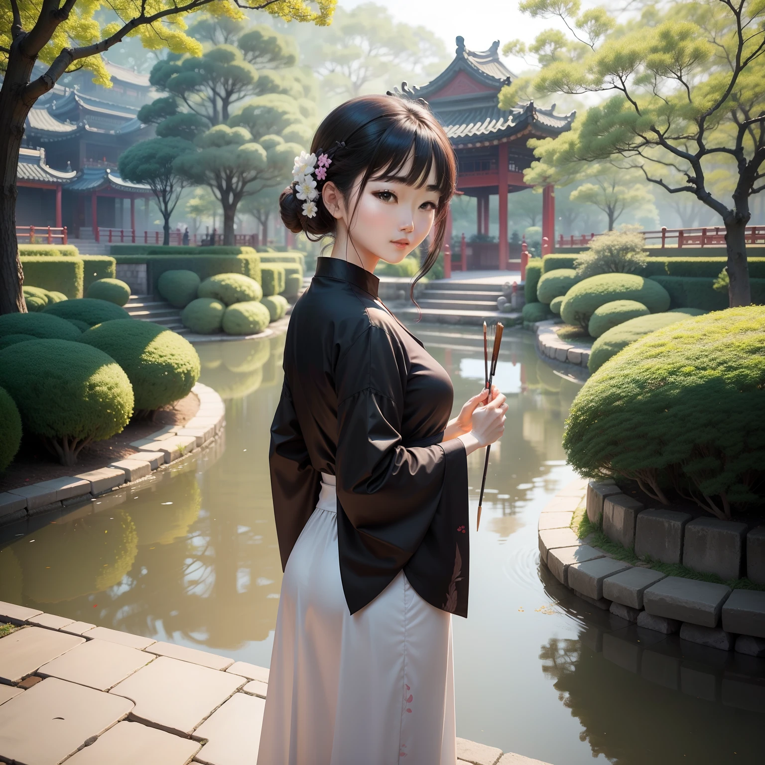 Suzhou Garden,Memories of Gangnam,There is a gentle woman,There are Qinqi calligraphy and painting