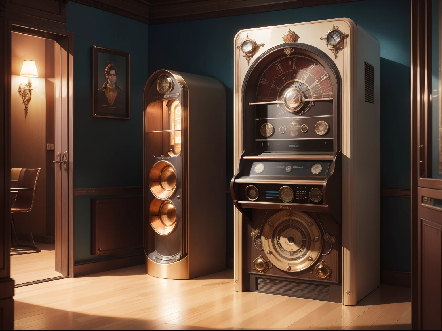 jukebox nsm consul 120, sem humanos, steampunk