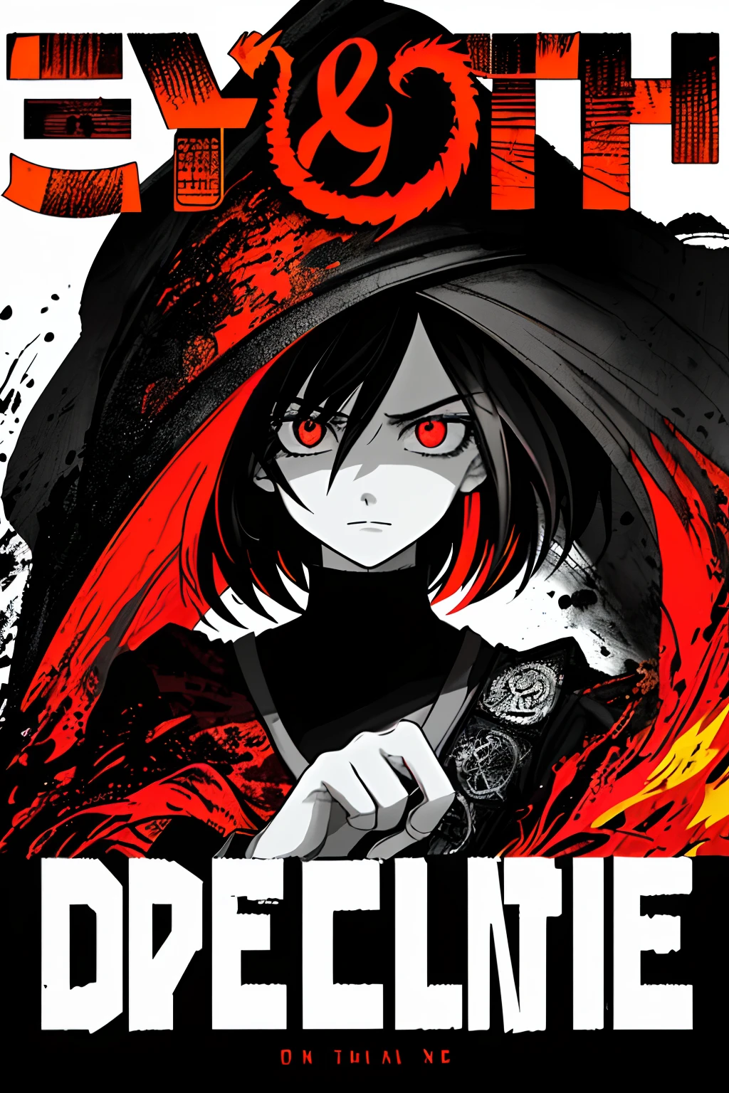 ((((dramatic))), (((gritty))), (((intense))) film poster featuring a young woman as the central character. She stands confidently in the center of the poster, wearing a stylish and edgy outfit, with a determined expression on her face. The background is dark and gritty, with a sense of danger and intensity. The text is bold and attention-grabbing, with a catchy tagline that adds to the overall feeling of drama and excitement. The color palette is mainly dark with splashes of vibrant colors, giving the poster a dynamic and visually striking appearance,tachi-e (magazine:1.3), (cover-style:1.3), fashionable, woman, vibrant, outfit, posing, front, colorful, dynamic, background, elements, confident, expression, holding, statement, accessory, majestic, coiled, around, touch, scene, text, cover, bold, attention-grabbing, title, stylish, font, catchy, headline, larger, striking, modern, trendy, focus, fashion,