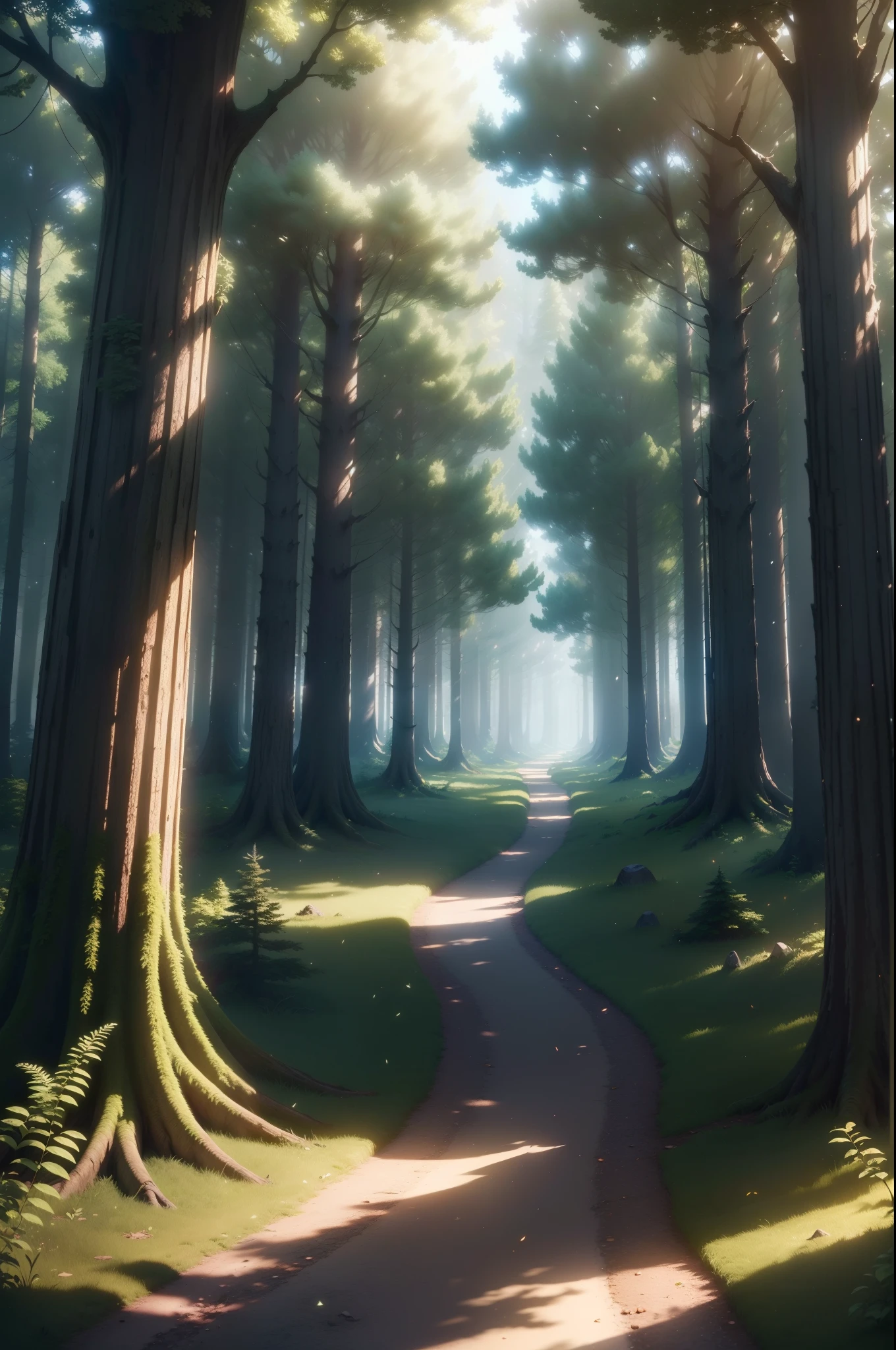 (extremely detailed CG unity 8k wallpaper,masterpiece, best quality, ultra-detailed),(best illumination, best shadow, an extremely delicate and beautiful),floating,magical forest, Intrepid friends, Epic day, Magic and mystery, Coragem e amizade, high saturation