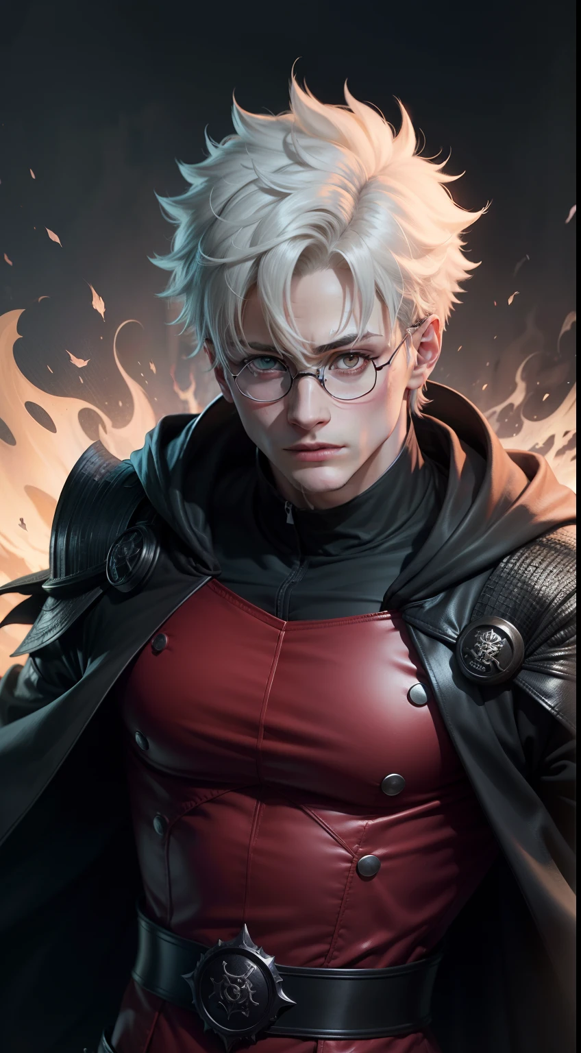 Harry Potter dentro do mundo de Jujutsu Kaisen detalhado, com roupa tema Jujutsu Kaisen, bem detalhado, fundo do Jujutsu Kaisen, cabelo preto