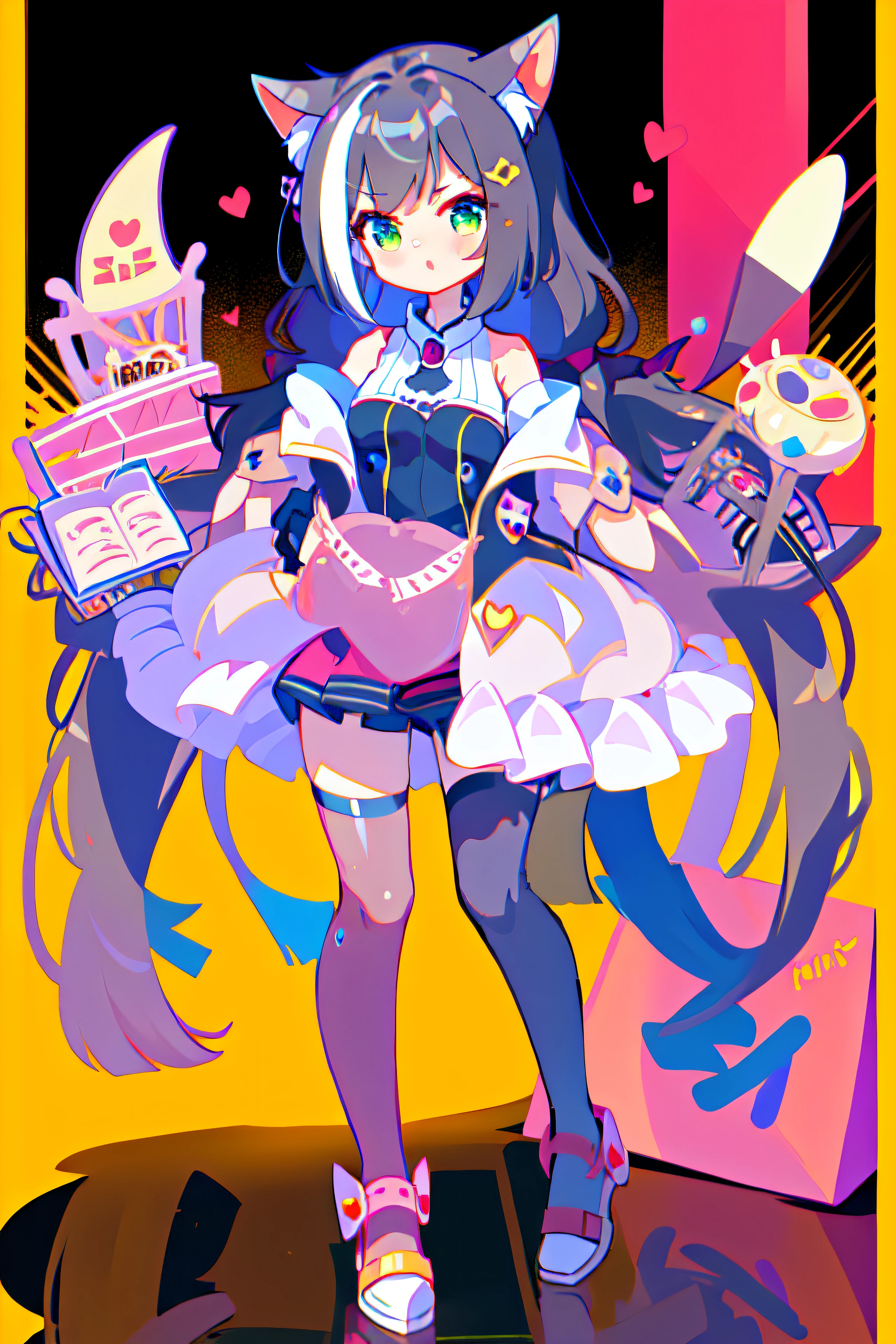 masterpiece, best quality, girl, (best quality, masterpiece), 1girl, solo,full body ,karyl \(princess connect!\),