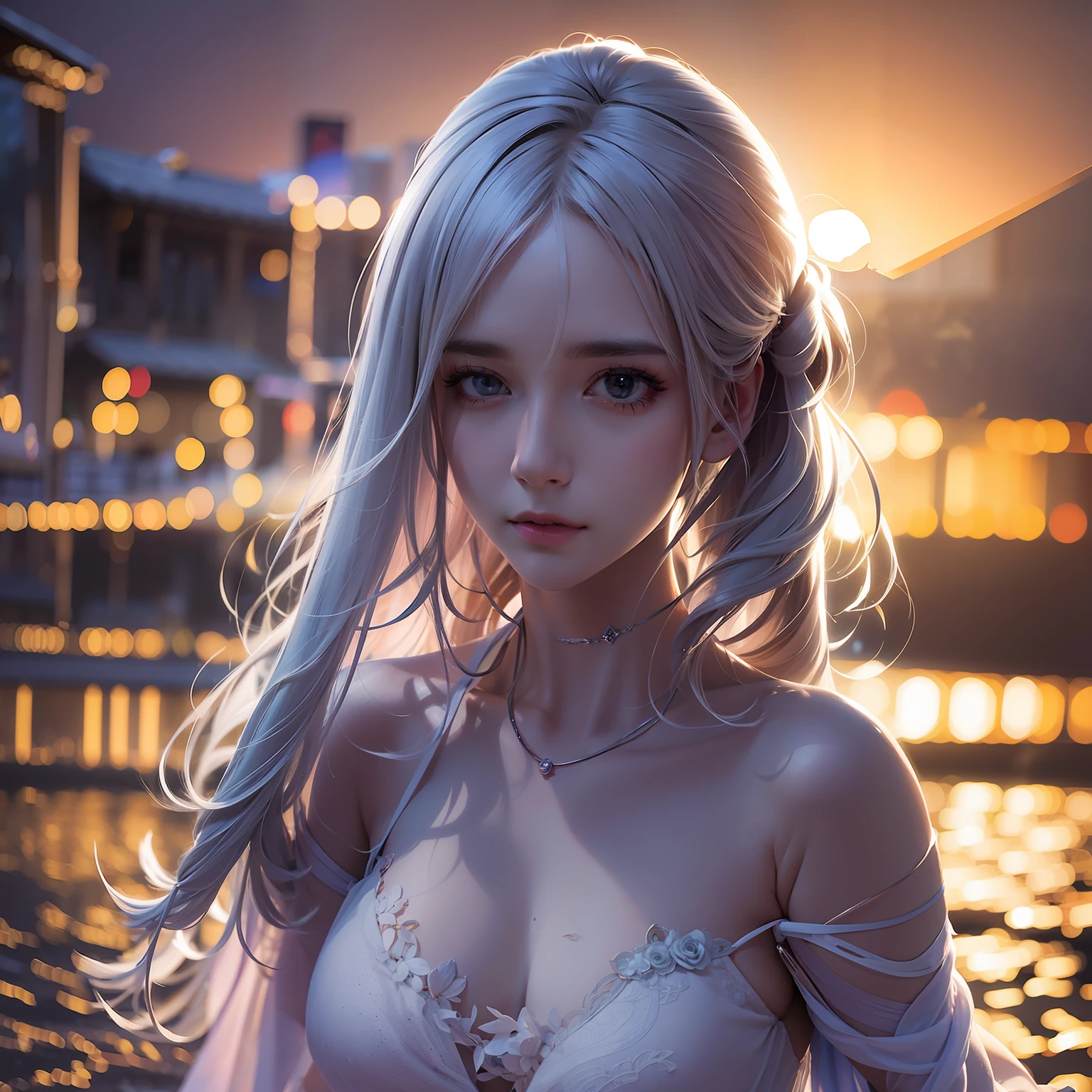 "An ethereal apparition in the mist, fire luminescence, lumineer, masterpiece, realistic, 8k."