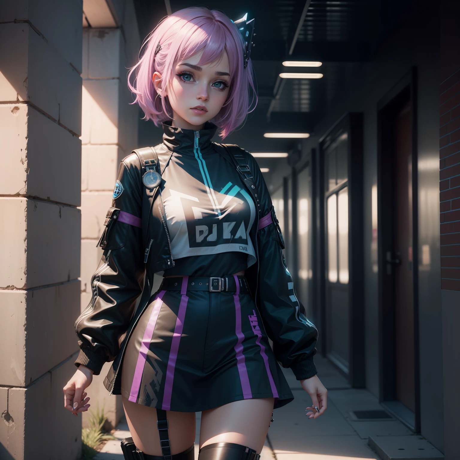 pretty girl punk girl Luminescence Dreamroot, 8k