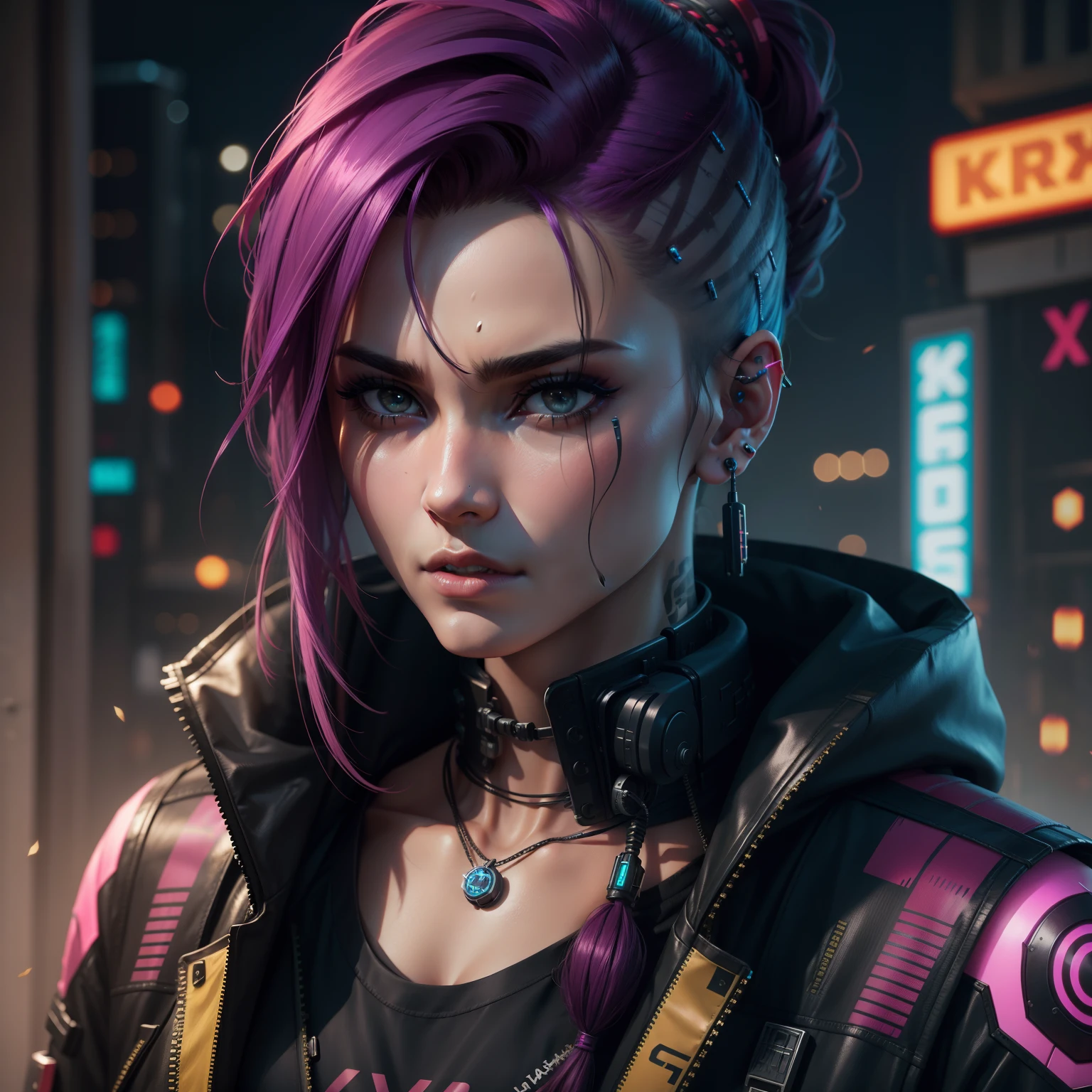 Zyan Malik hair style cyberpunk realistic face 8k