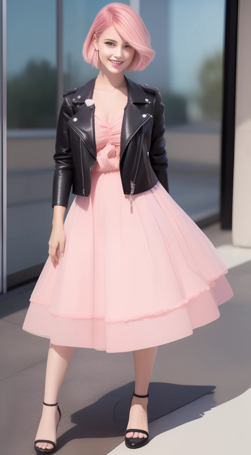 Black leather jacket