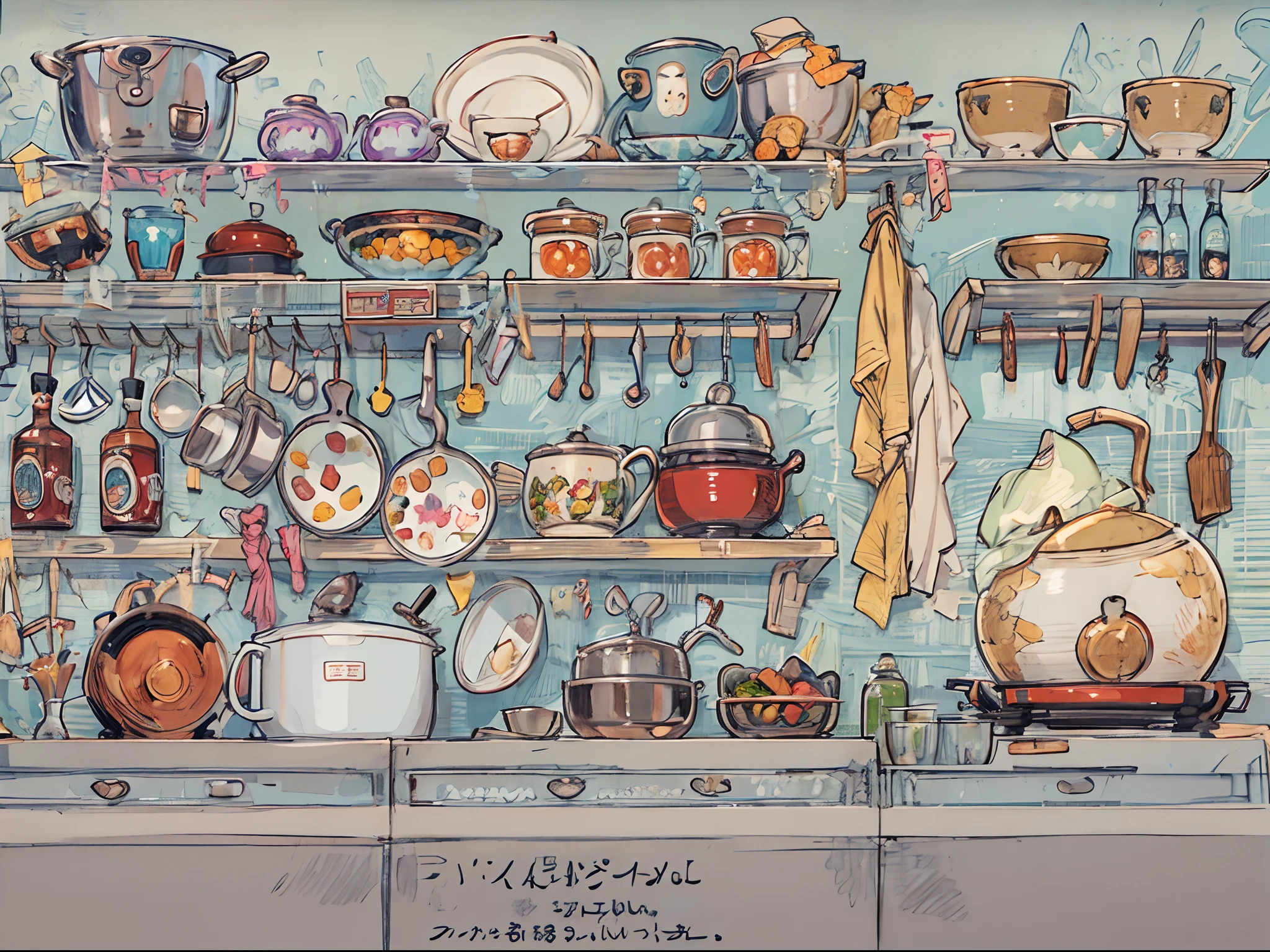 (kitchin:1.3),BREAK,Anime, Absurd, masutepiece, super detailed, Best Quality, Professional Lighting, Hyper Detail, Sharp Detail, (Light transmission), Detailed Background Information,BREAK,1 woman, Very beautiful, Detailed face description, Big beautiful purple eyes, 20yr old, BREAK,(Cooking), red blush, Surprised:1.3, bashful:1.2, Deep blue hair Red multicolored hair, Twin-tailed, Platform boots, BREAK,(Mini skirt maid), zettai ryouiki,Large breasts,