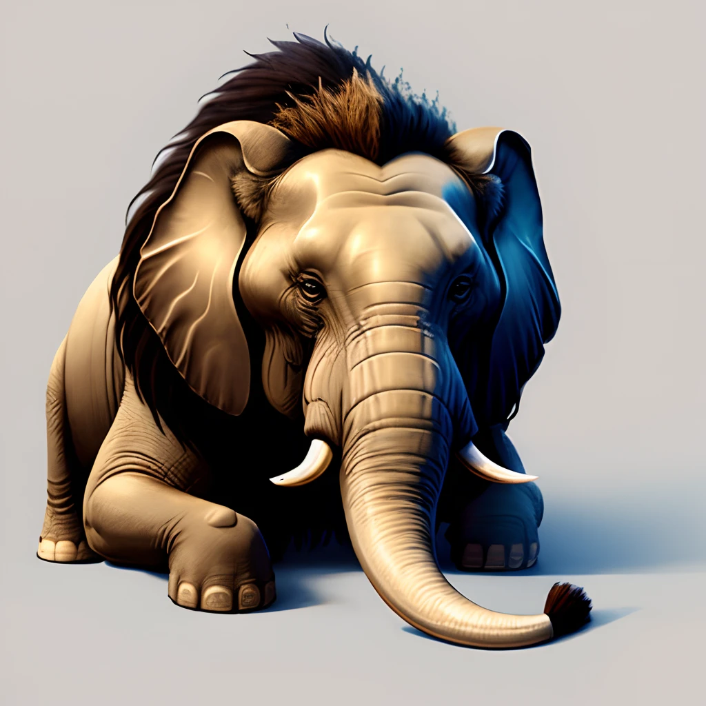 Lion's head Elephant body