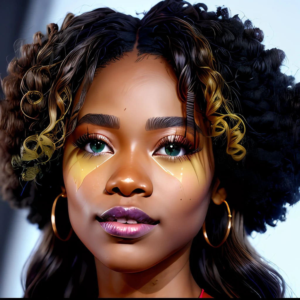 concept art, [ebony woman], [(light honey curly hair), (bright honey eyes)], solo, stripper, detailed face, better eyes, better face, better skin,
([stunning|Flawless|Attractive|Attractive|gorgeous|pretty]:0.95), (puffy lips :0.85), [(red), (orange), (yellow), (green), (blue), (indigo), (violet)] micro bikini,
masterpiece, professional, high quality, beautiful, amazing, easy on the eyes, 10 out of 10, gothic, Getty Images, miko, giant,
photoshoot, 4k, realistic, detailed background, abhorrent, real life, by Walter Beach Humphrey, by Pierre Bonnard,