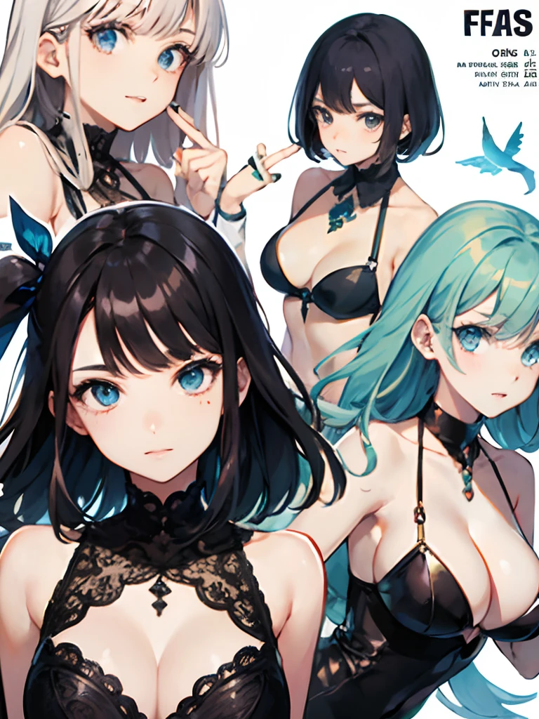 garota, manga cover, manga cover, Estilo, manga-style, s fofas, garotas, borboleta azul