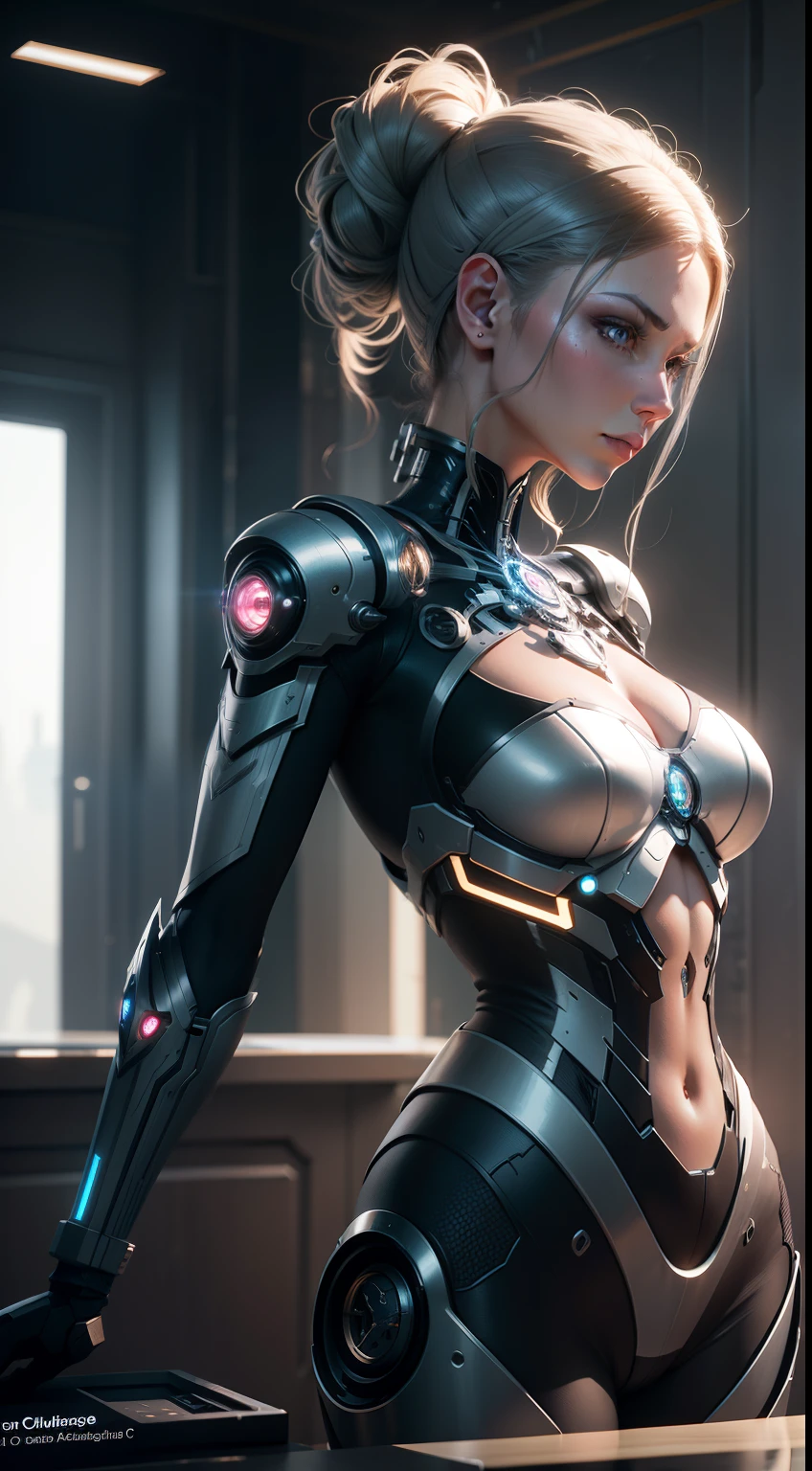Intricate 3d rendering of a beautiful porcelain silhouette of a woman with a woman,cyborg people,cyborg robot parts,Edge lights,cyber punk perssonage,ultra-realistic realism,parfect anatomy,face muscles,Cable Electrical Wire,micro Chip,ellegance,beatiful background,iintricate,ultra - detailed,the rule of thirds,profesional lighting,unreal-engine,fanciful,concept-art,Sharp focus,illustratio,8K