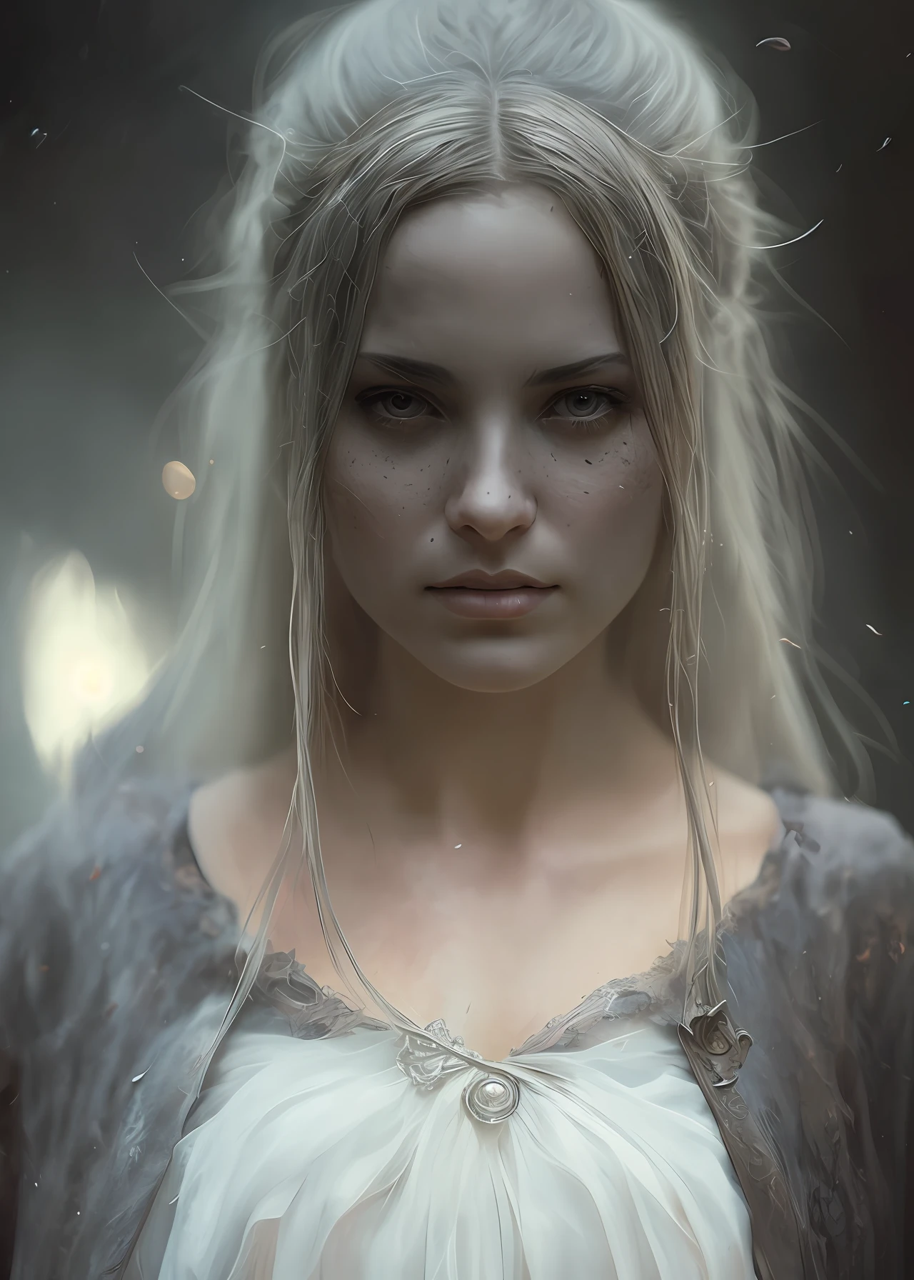 a portrait of a hyperdetailed in the style of a dementor from harry potter and a rogue dnd character, 
cinematic shot on canon 5d ultra realistic skin accurate
hands Steve Henderson Fabian Perez Henry Asencio
Jeremy Mann Marc Simonetti fantasy magical horror
atmosphere
