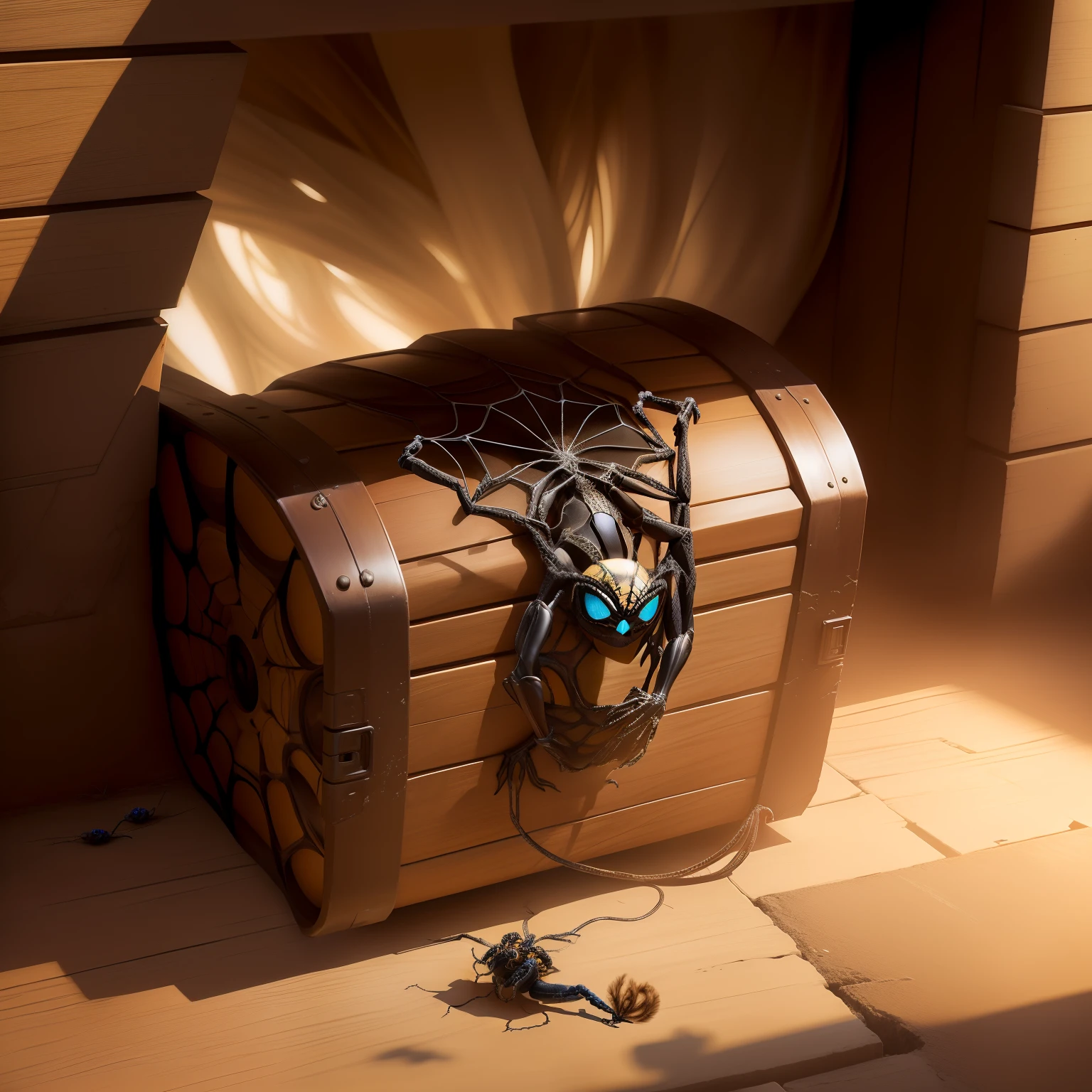 Adicione uma aranha andando extremamente realista