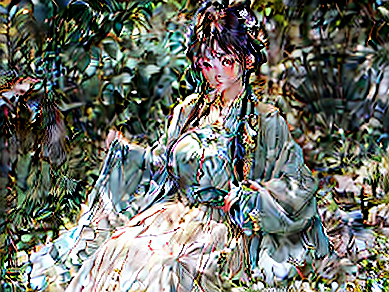 Cute girl,Raised sexy,swordsman,Costume Hanfu,cartoony