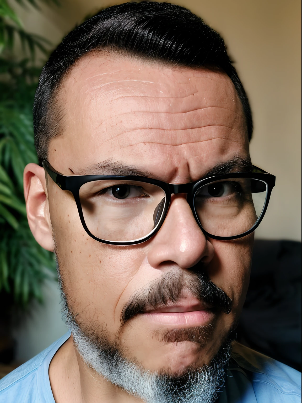 guttonerdvision10, A cartoon-style vector 2D drawing, portraying a front-facing portrait with a scaling factor of 1.3, focusing on the subject from the waist up with a slight emphasis on the chest area. The subject is a man with glasses, with his distinct features enhanced by a scaling factor of 1.5. He wears a subtle, discreet smile and has a military-style short haircut. His beard, long and graying, has a scaling factor of 1.3, lending a touch of wisdom to his appearance.
The man is depicted wearing a Hawaiian-style floral shirt, infusing the cartoon drawing with a tropical and relaxed vibe. Attention to detail extends to his skin, with a scaling factor of 1.2, ensuring that subtle textures and nuances are represented with finesse.
The hyper-realistic touch with a factor of 1.2 accentuates the intricacies of the subject's features, adding depth and richness to the portrayal. Despite the cartoon-style rendering, the UHD quality guarantees exceptional clarity and sharpness, enhancing the overall visual impact.
A softly blurred background places the focus squarely on the subject, creating depth and visual interest in the composition. The sunlight from a 10 AM morning sun casts warm, inviting illumination, crafting gentle highlights and soft shadows on the subject's face.
Infused with the distinct artistic style of the renowned illustrator Alex Ross, the drawing combines the expressive and dynamic qualities Ross is known for with the cartoon-style aesthetic. The subject's features are defined with bold yet controlled lines, capturing both realism and the artistic flair associated with Ross's work.
The result is a captivating and visually engaging portrayal that merges the cartoon-style aesthetic with the distinctive artistic traits of Alex Ross. The use of natural lighting and attention to detail adds depth, character, and a touch of artistic grandeur to the composition.