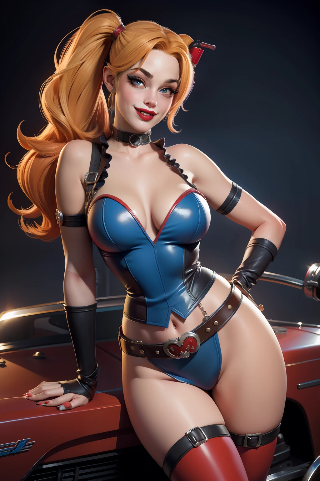 Harley Quinn pinup, Gil Elvgren