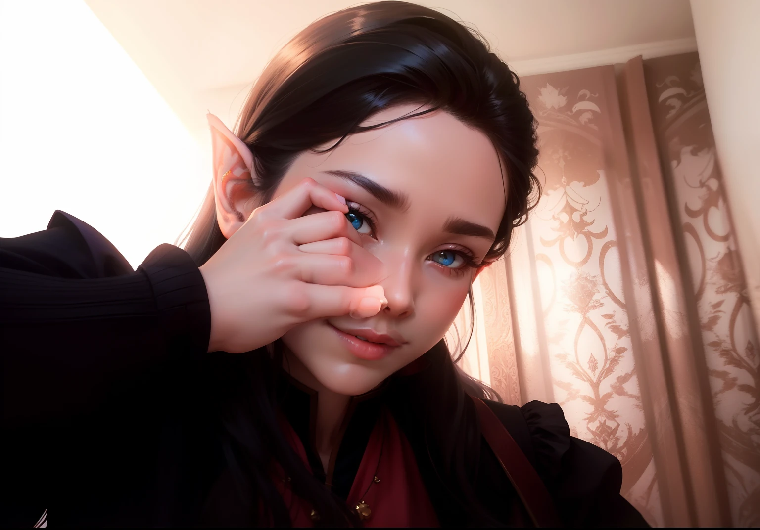 "Elves are quirky、Excellent painting quality、Charming and mysterious,The colors are bright and bright,Dynamic angles and postures,Comic style