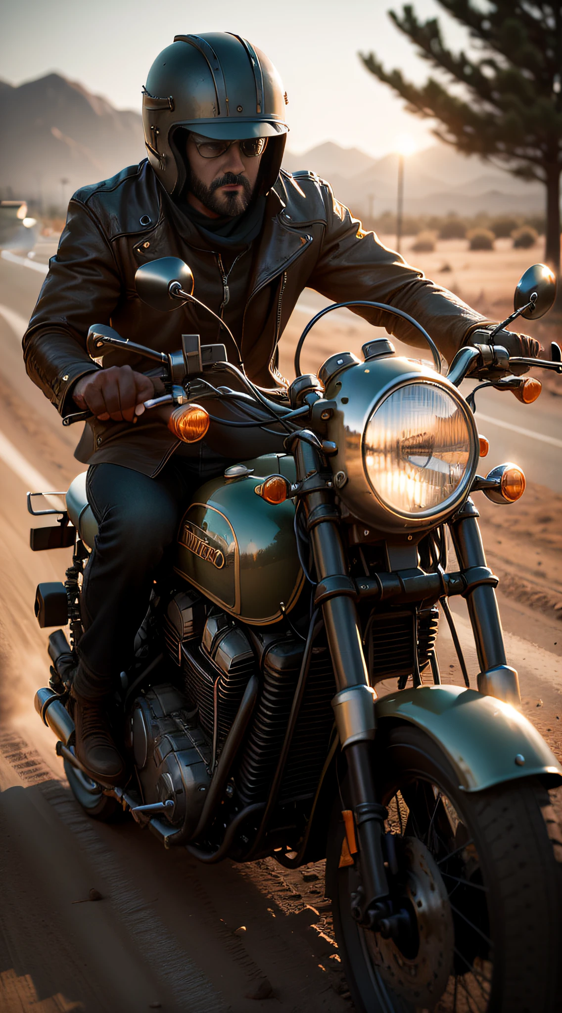 retroMoto a car driving on dirt, (High detail RAW Photo), (masterpiece, photorealistic, heavy shadow, dramatic and cinematic lighting, key light, fill light), sharp focus, film grain, grainy, cinematic, cinematic bloom, depth of field, blurry background
