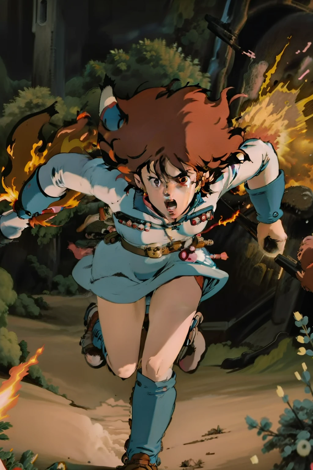 Lola (1992 anime)　(Style)　Running in flames　wide vision