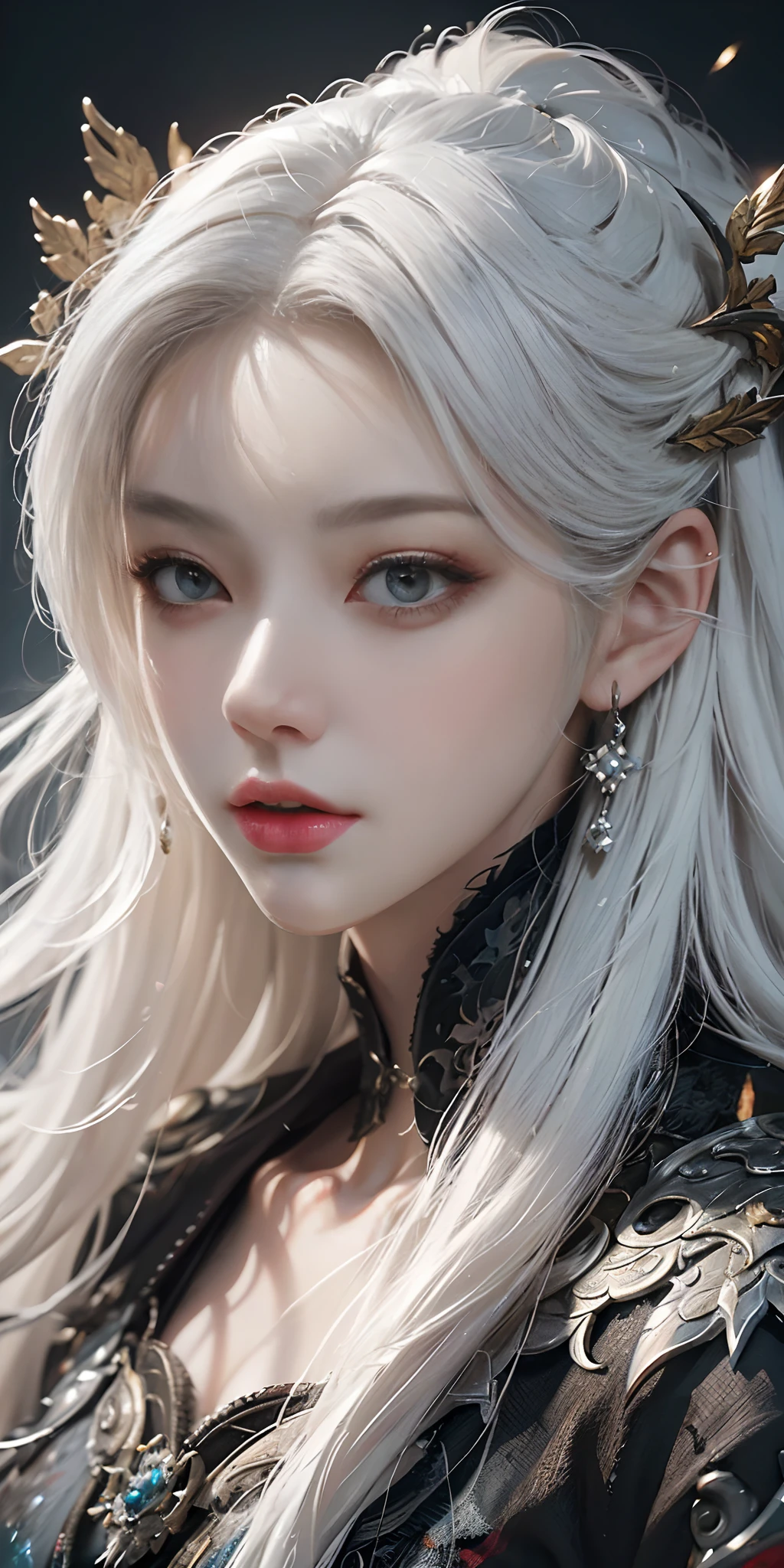 a close up of a woman with white hair and a white mask, beautiful character painting, guweiz, artwork in the style of guweiz, white haired deity, by Yang J, epic exquisite character art, stunning character art, by Fan Qi, by Wuzhun Shifan, guweiz on pixiv artstation