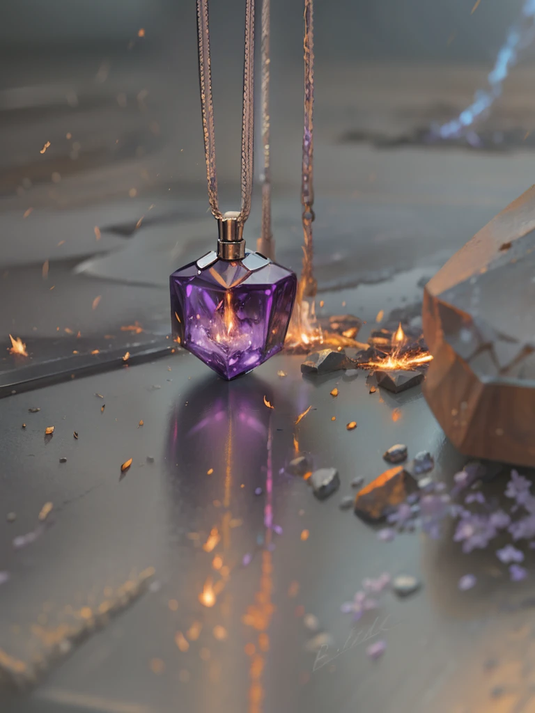 lilac necklac. Fire and sparks. Brilho e fogo. Sparks and fire.