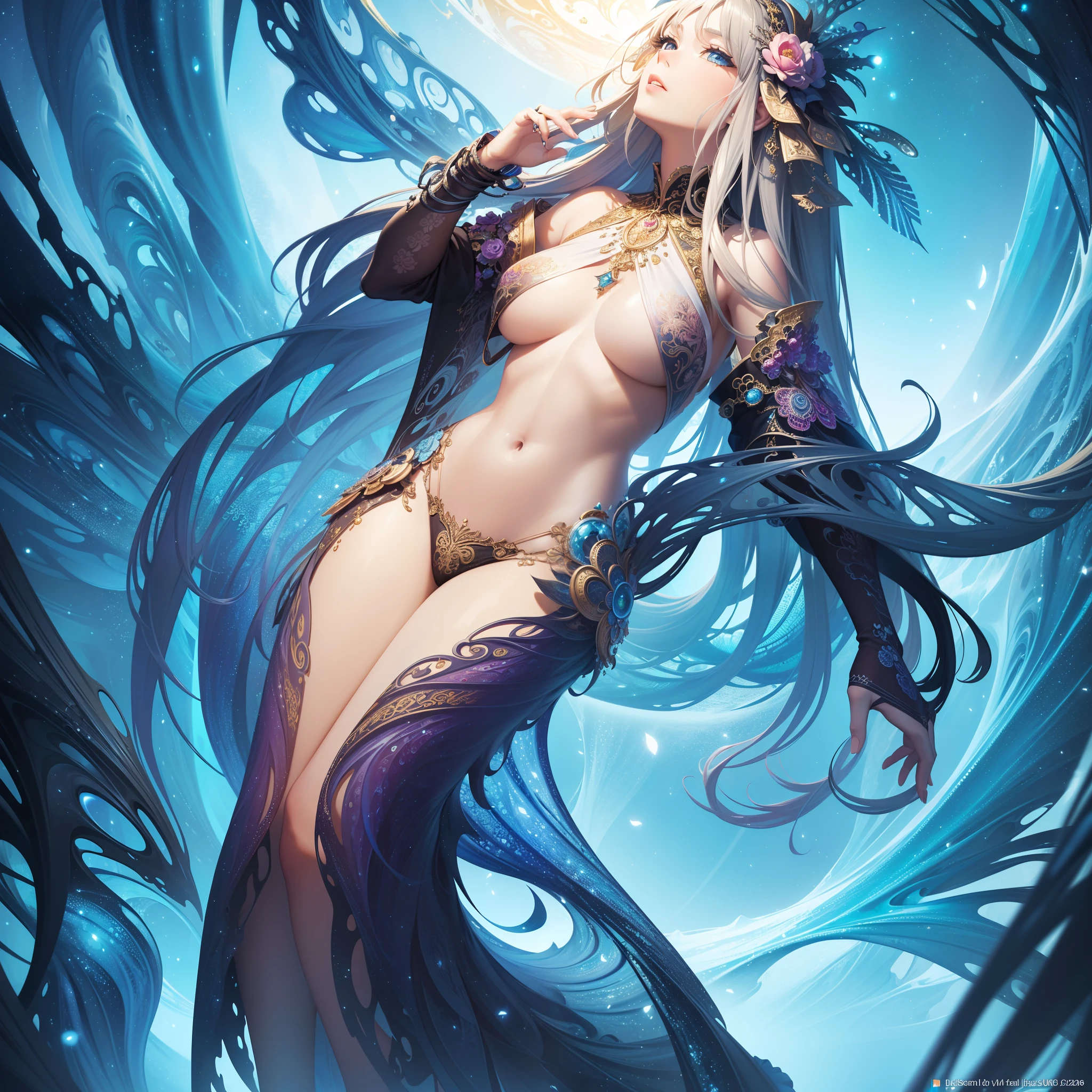 (masterpiece, top quality, best quality, official art, beautiful and aesthetic:1.2), (1girl), extreme detailed,(fractal art:1.3),colorful,highest detailed