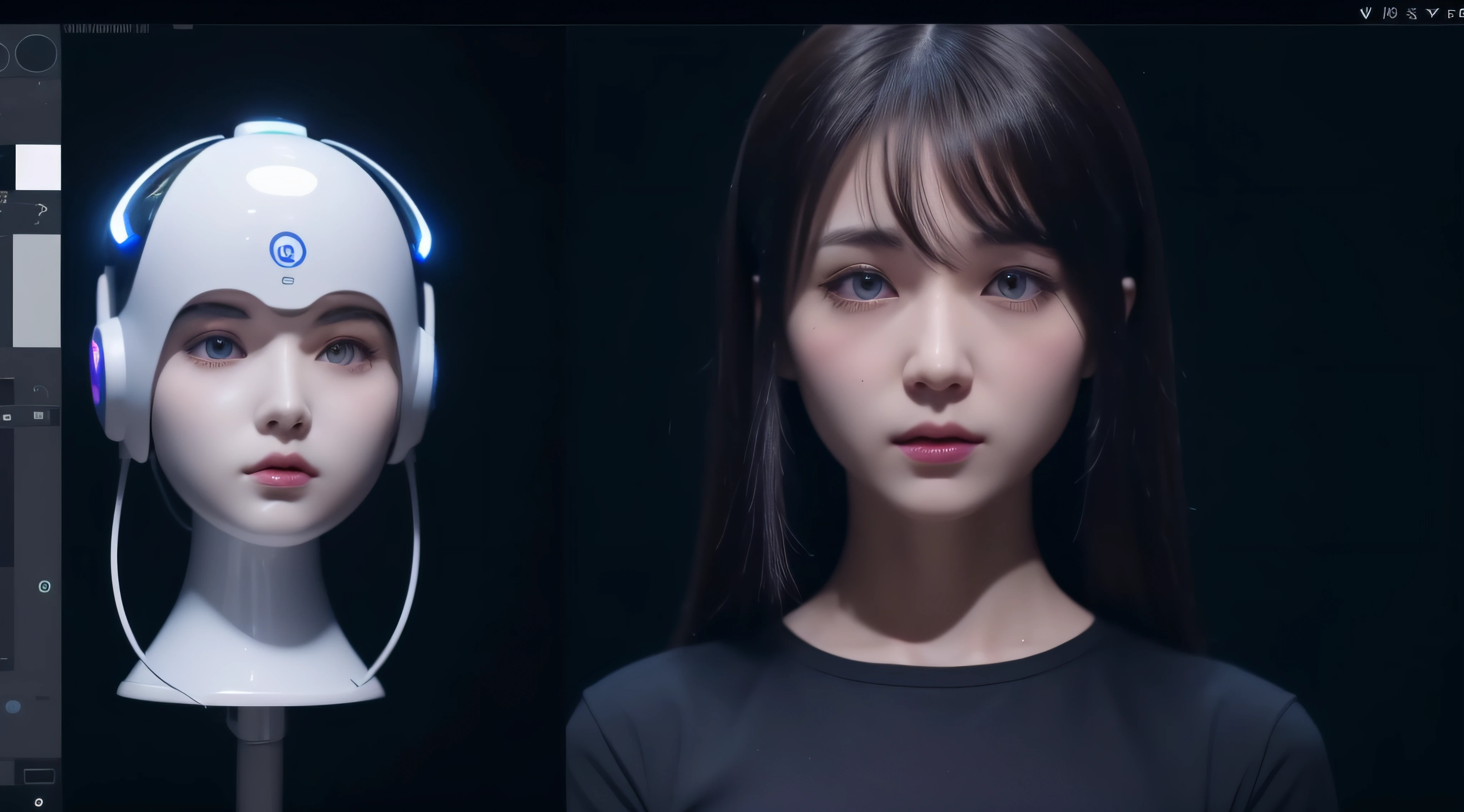 Animations in which AI analyzes data、Chatbot demo