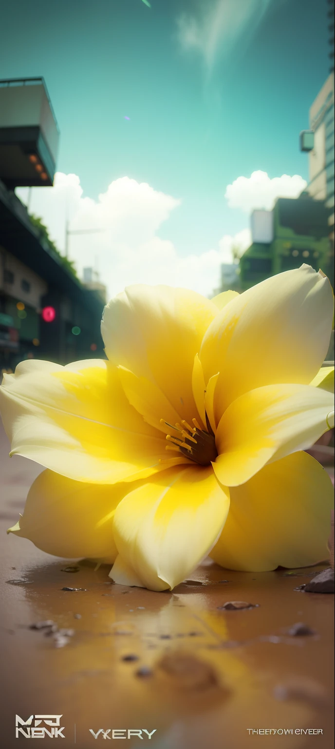 Best flower , change background cyberpunk