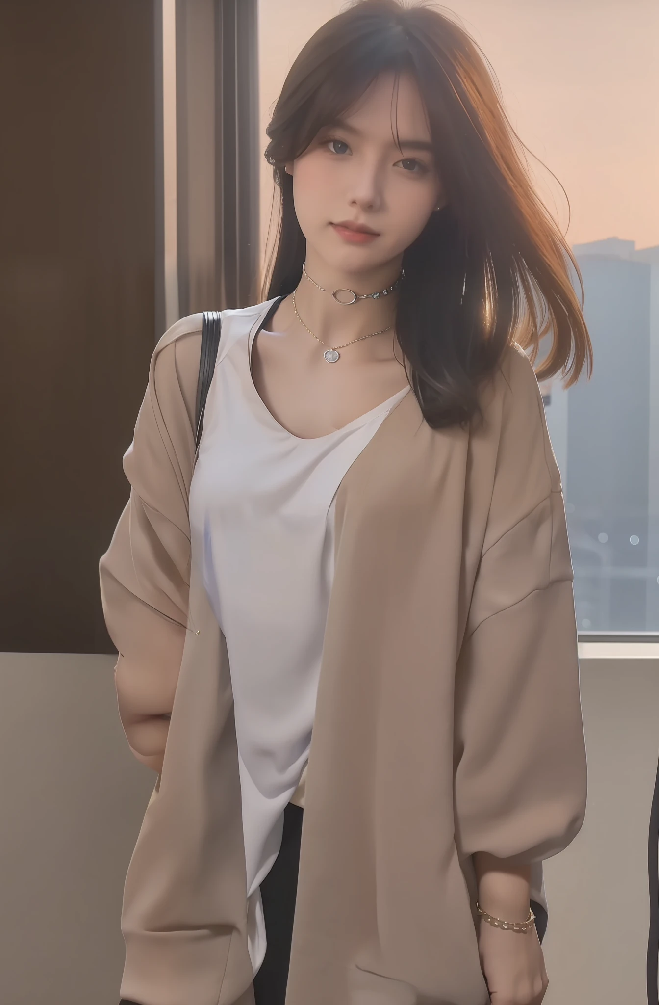 best qualtiy,tmasterpiece,A high resolution,1girll,hair adornments,choker necklace,jewely,beautiful face,Dingdall effect,realisticlying,Dark Studio,edge lit,twotonelighting,(highdetailskin:1.2),8K Ultra HD, Digital SLR, softlighting, high high quality, volumettic light, sneak shot, photore, Background bokeh,she is wearing a Spider-man suit