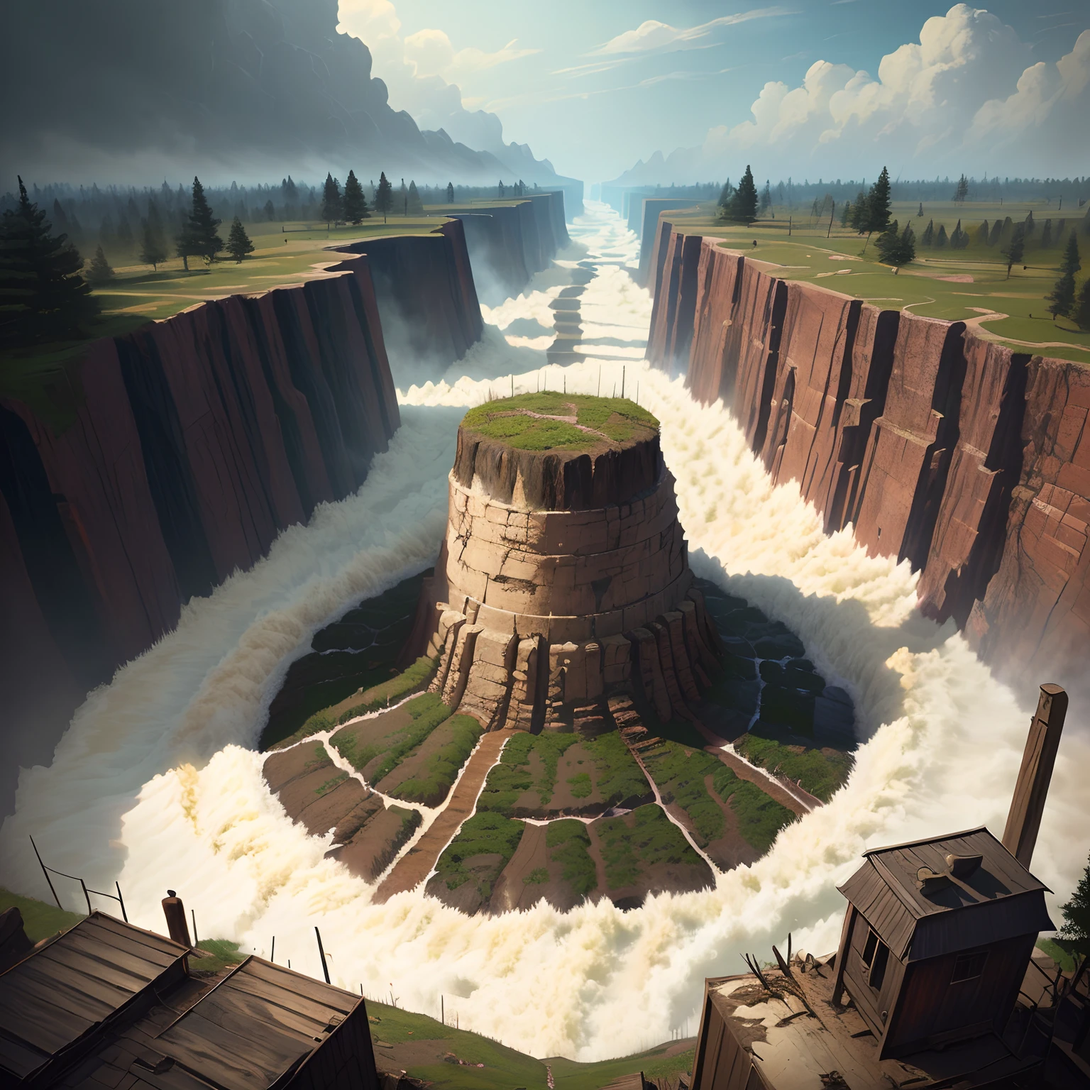 Death Canyon, the walking dead, floods, beasts, wailing, rotting plants, cannon fire