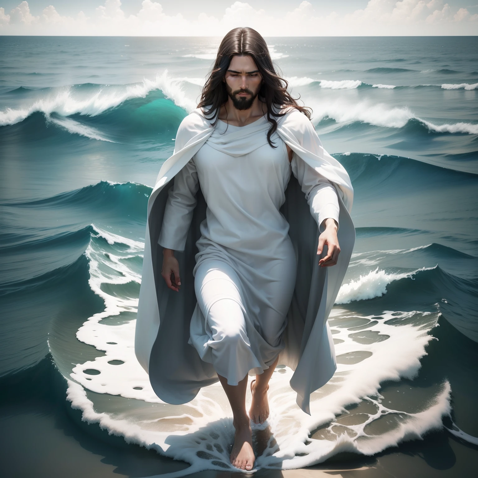 Cover with white dresss jesus