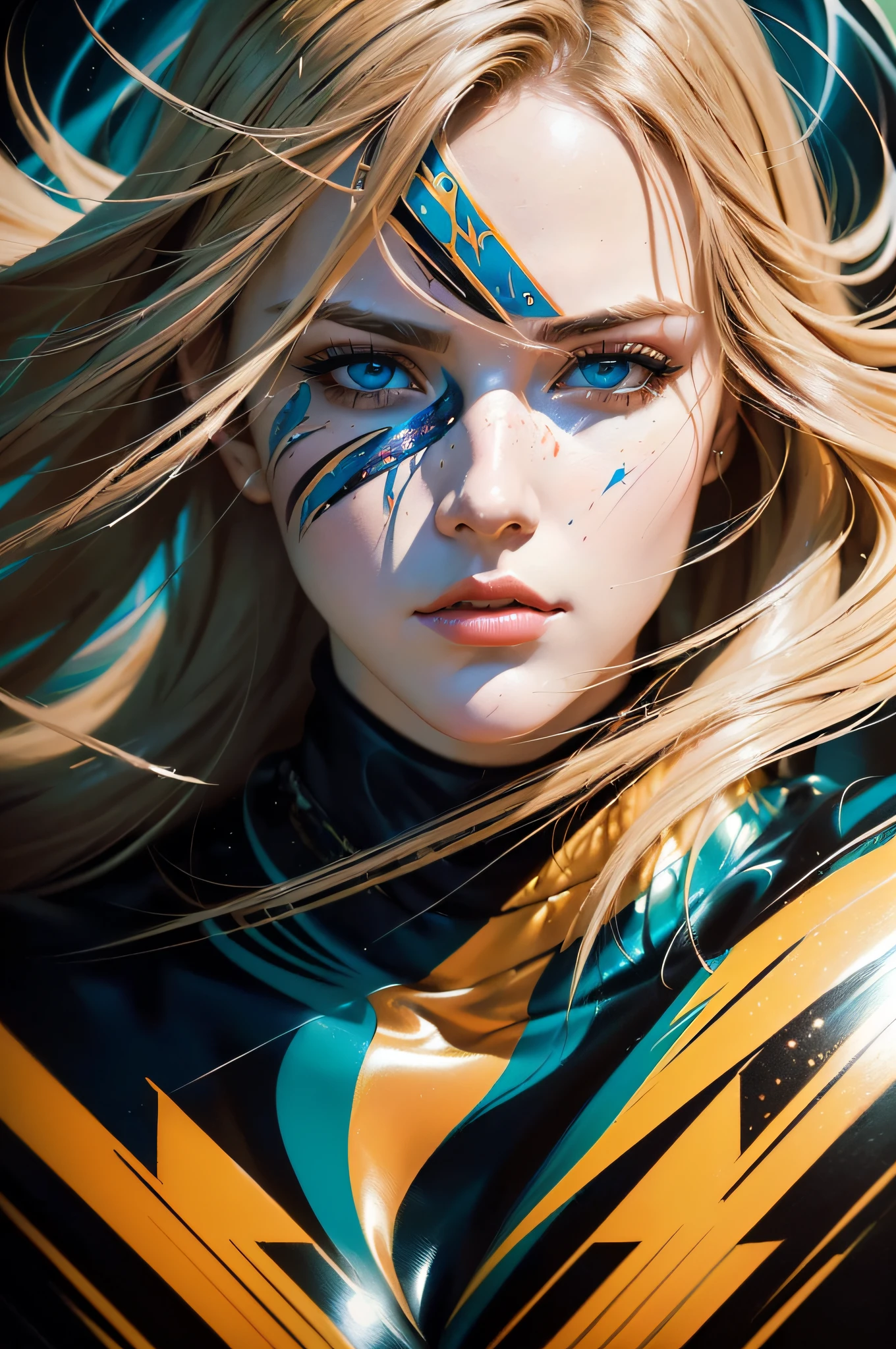 best quality, masterpiece, (realistic:1.2), detailed face, beautiful eyes, (masterpiece, top quality, best quality, official art, beautiful and aesthetic:1.2), (1girl:1.4), extreme detailed, (Joshua Middleton comic cover art:1.1), (Action painting:1.2), (concretism:1.2), theater dance scene, (hypermaximalistic:1.5), colorful, highest detailed,