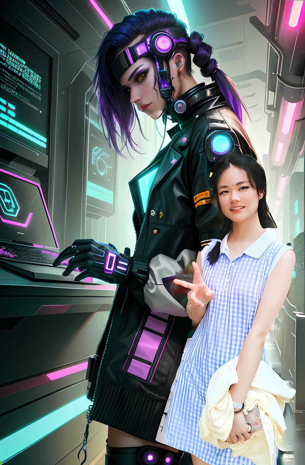 cyber punk perssonage